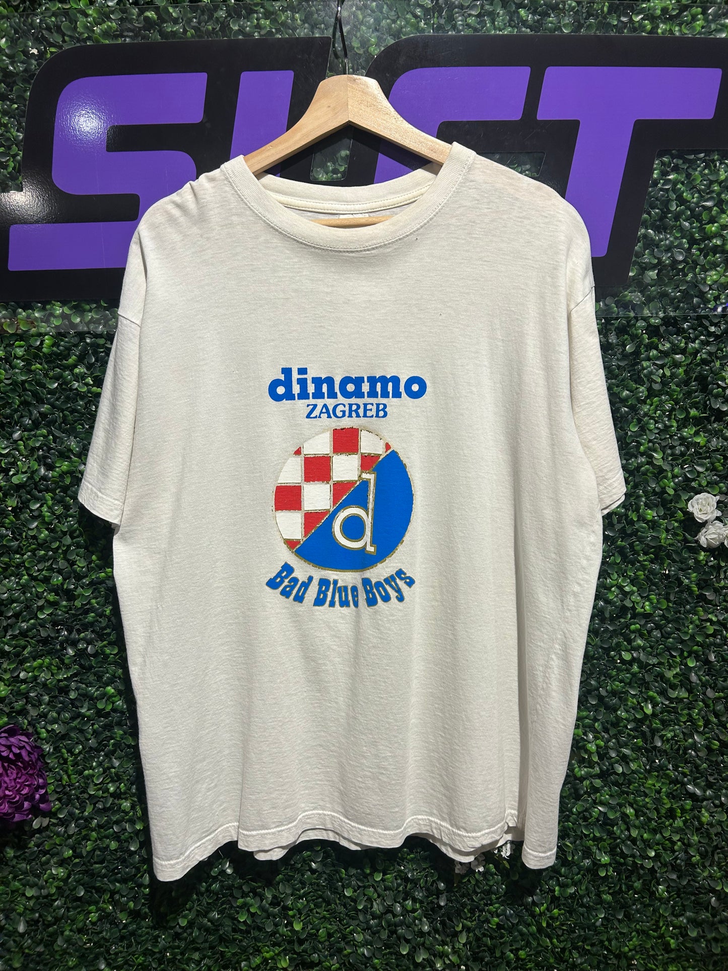 Vintage Dinamo Zagreb Bad Blue Boys T-Shirt. Size Large