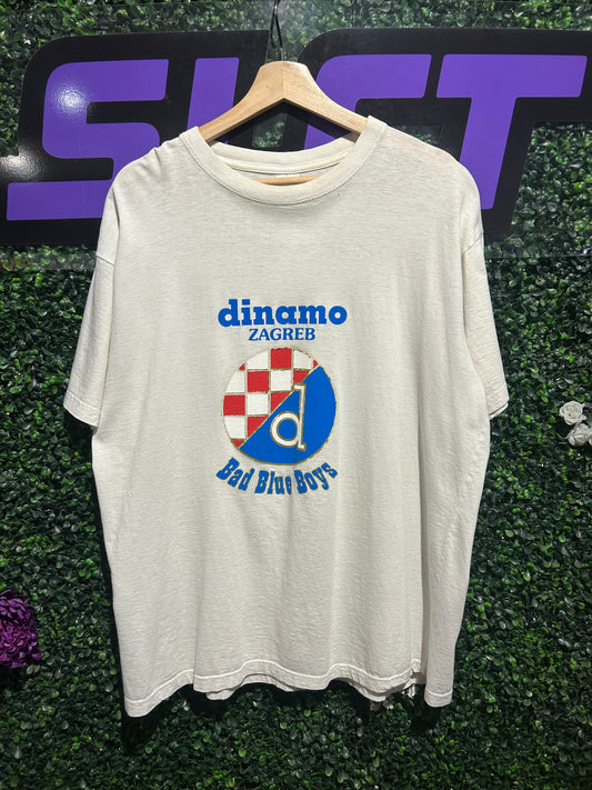 Vintage Dinamo Zagreb Bad Blue Boys T-Shirt. Size Large