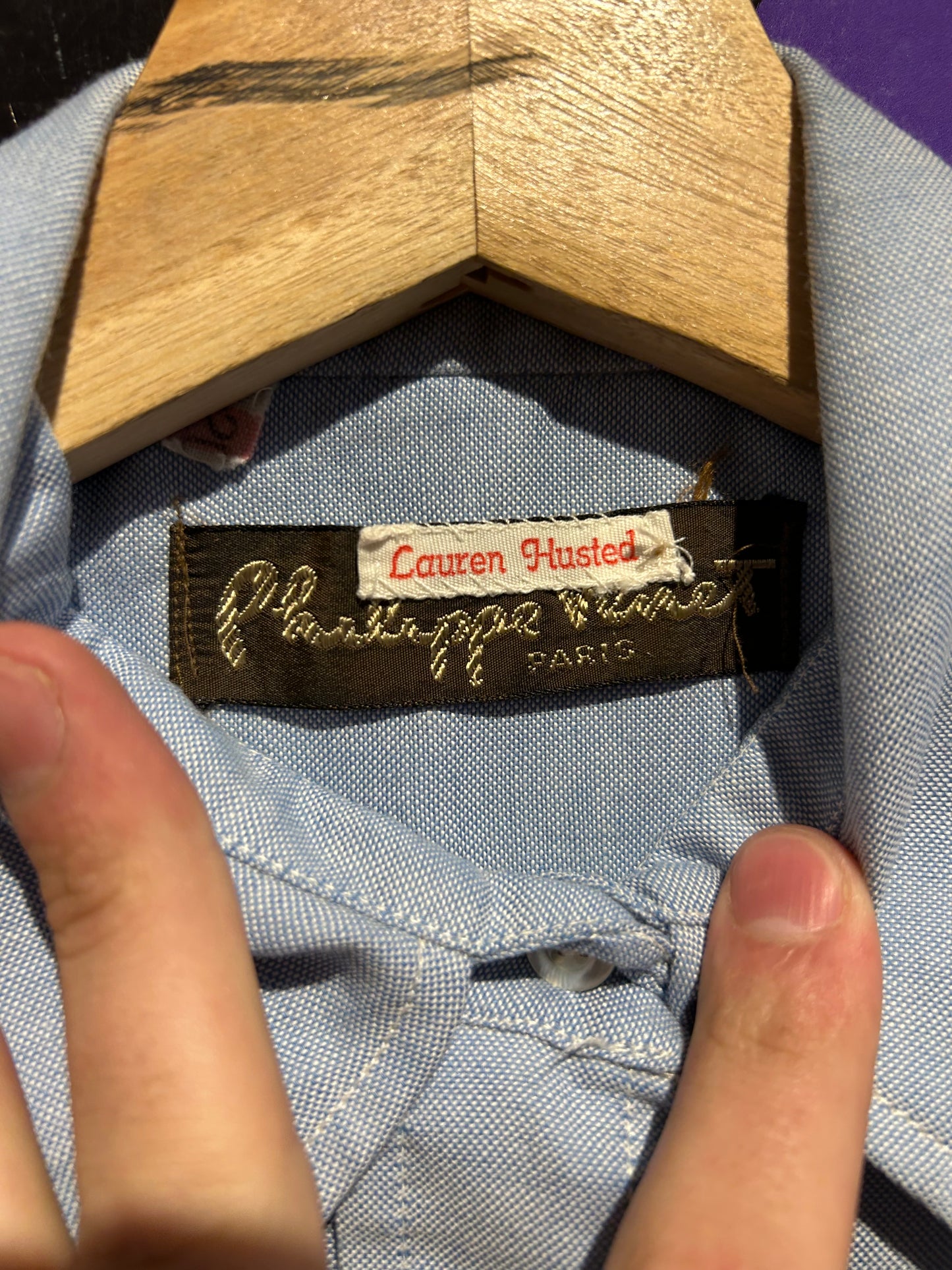Vintage Philippe Venet Paris Button-Up Dress Shirt. Size S/M
