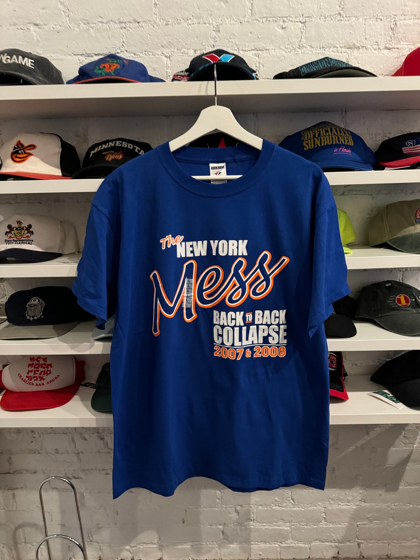 The New York Mess Mets Parody T-Shirt Size Large