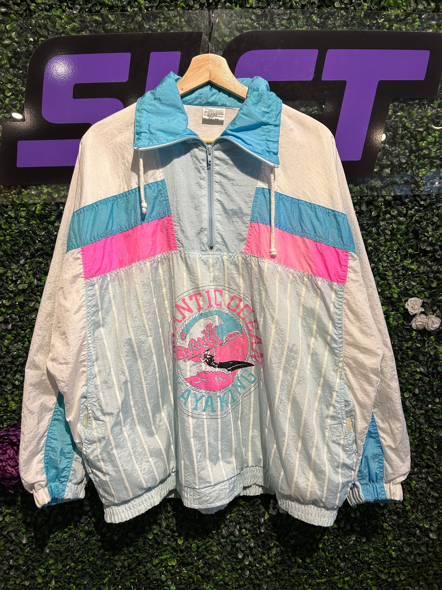 Vintage Atlantic Ocean Kayaking Jacket. Size Large