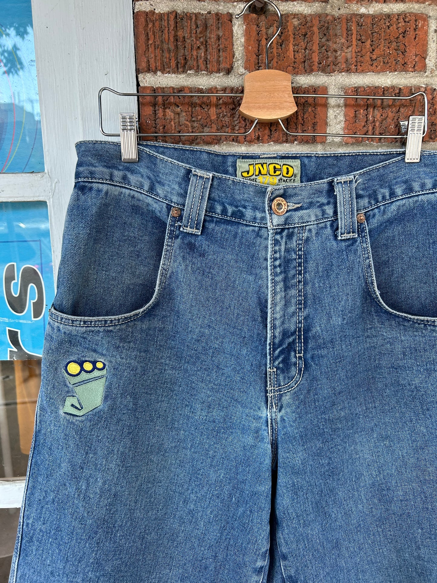00s JNCO Smoke Stack Denim Pants. Size 32x30