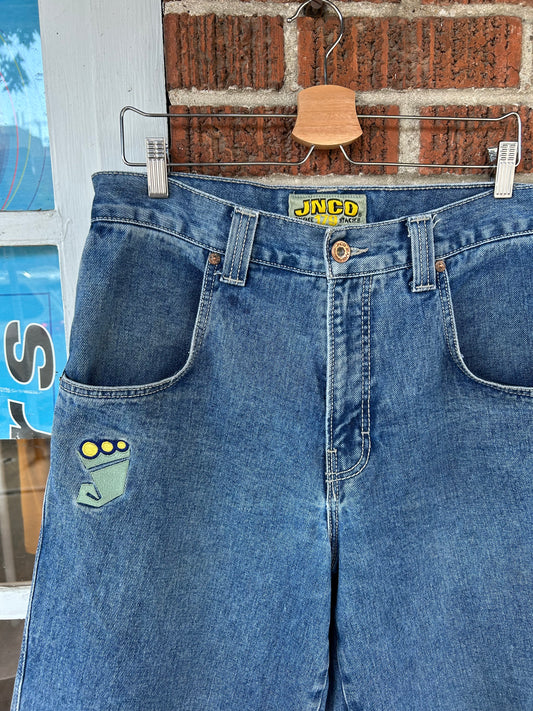 00s JNCO Smoke Stack Denim Pants. Size 32x30