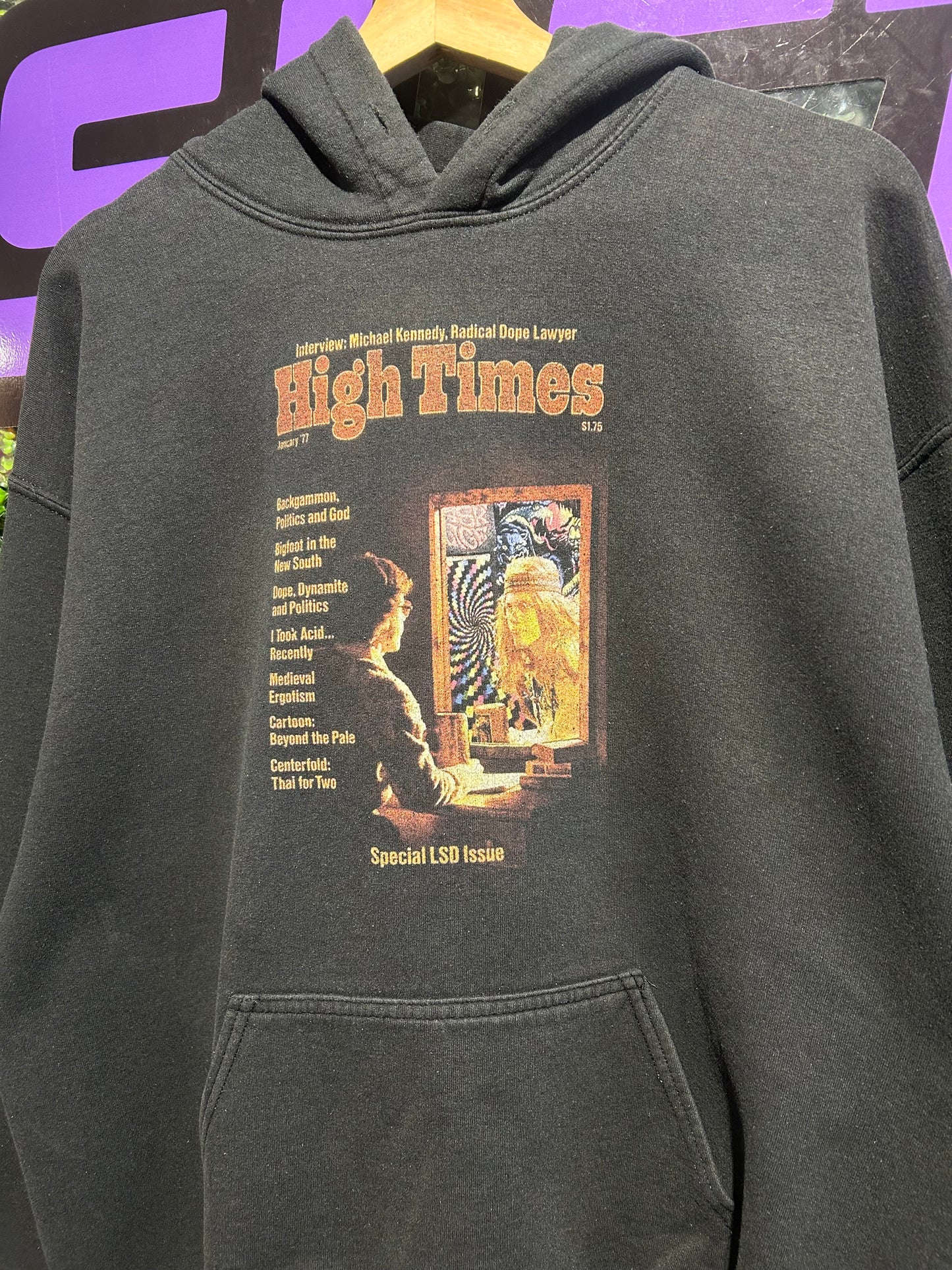 High Times Magazine Special LSD Issue Hoodie. Size M/L