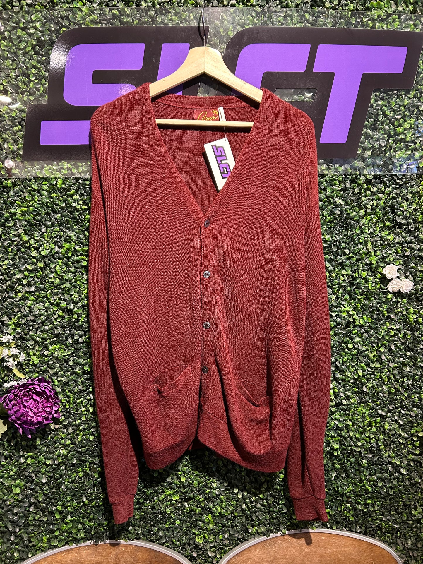 80s Arnold Palmer “Arnie” Knit Cardigan. Size L/XL