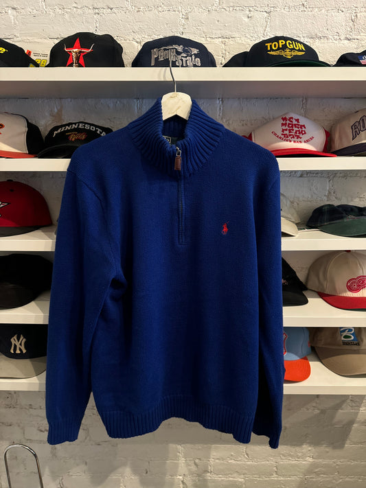 Polo Ralph Lauren 1/4 Zip-Up Knit Size Medium