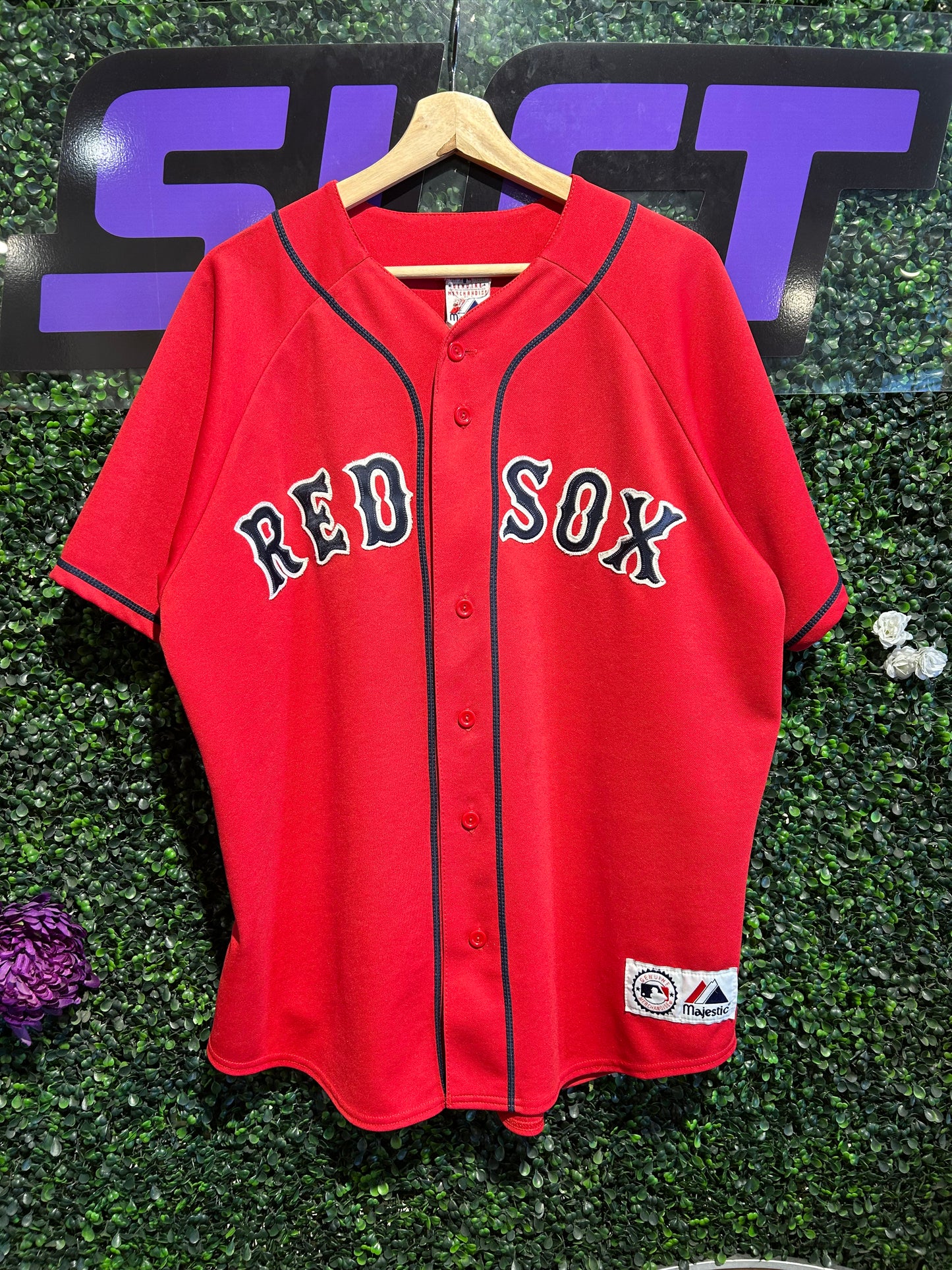 Vintage Boston Red Sox #13 Majestic Jersey. Size Large