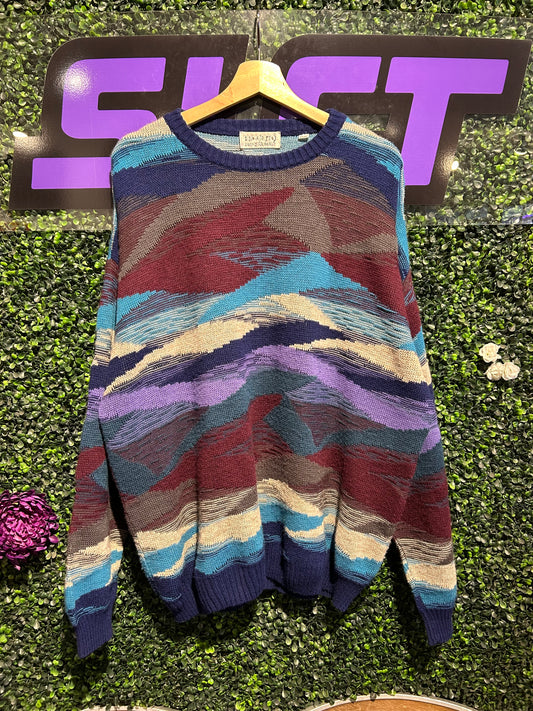 Vintage Progetto Italian Knit Sweater. Size XL