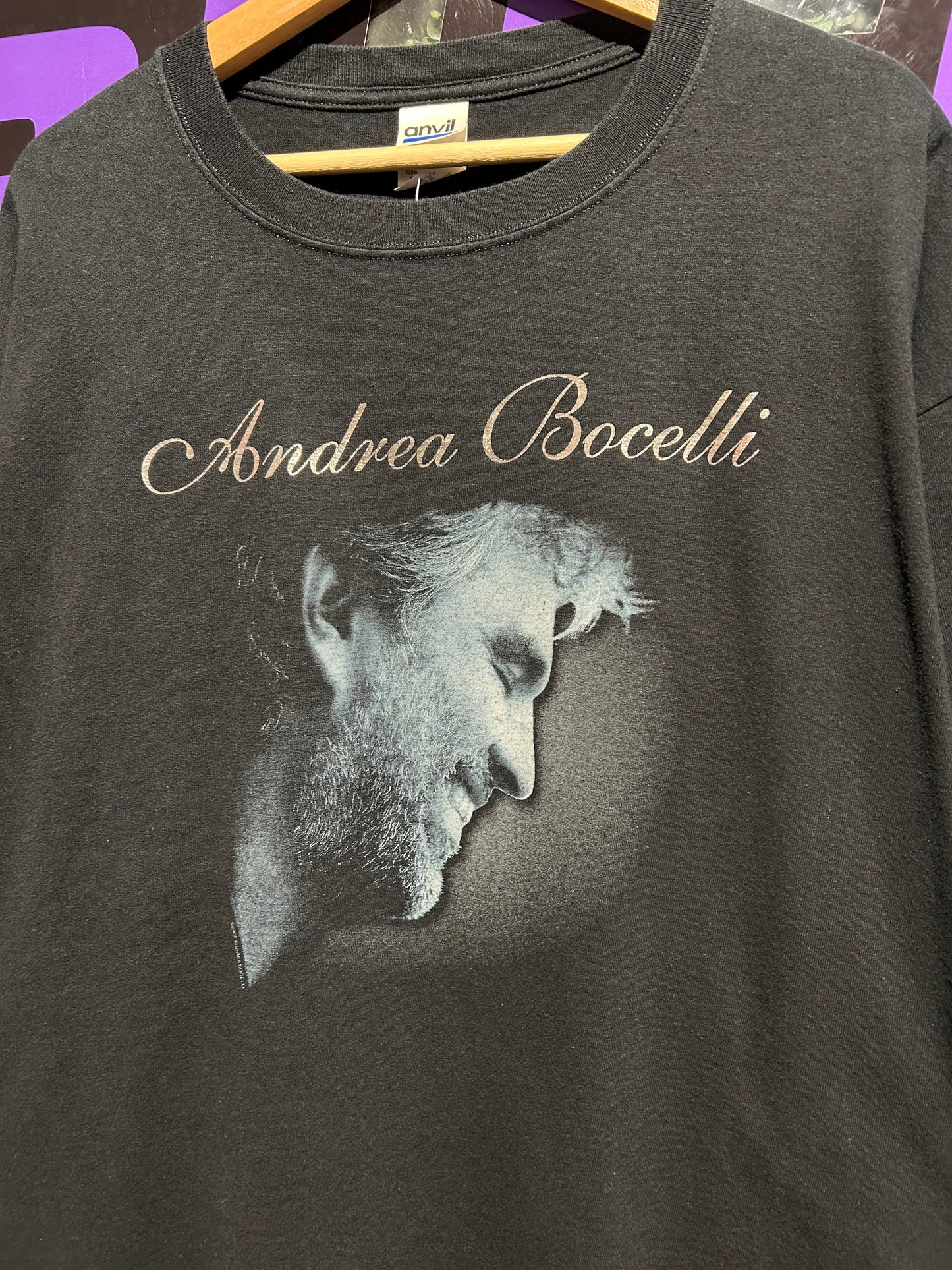 Vintage Andrea Bocelli T-Shirt. Size XXL