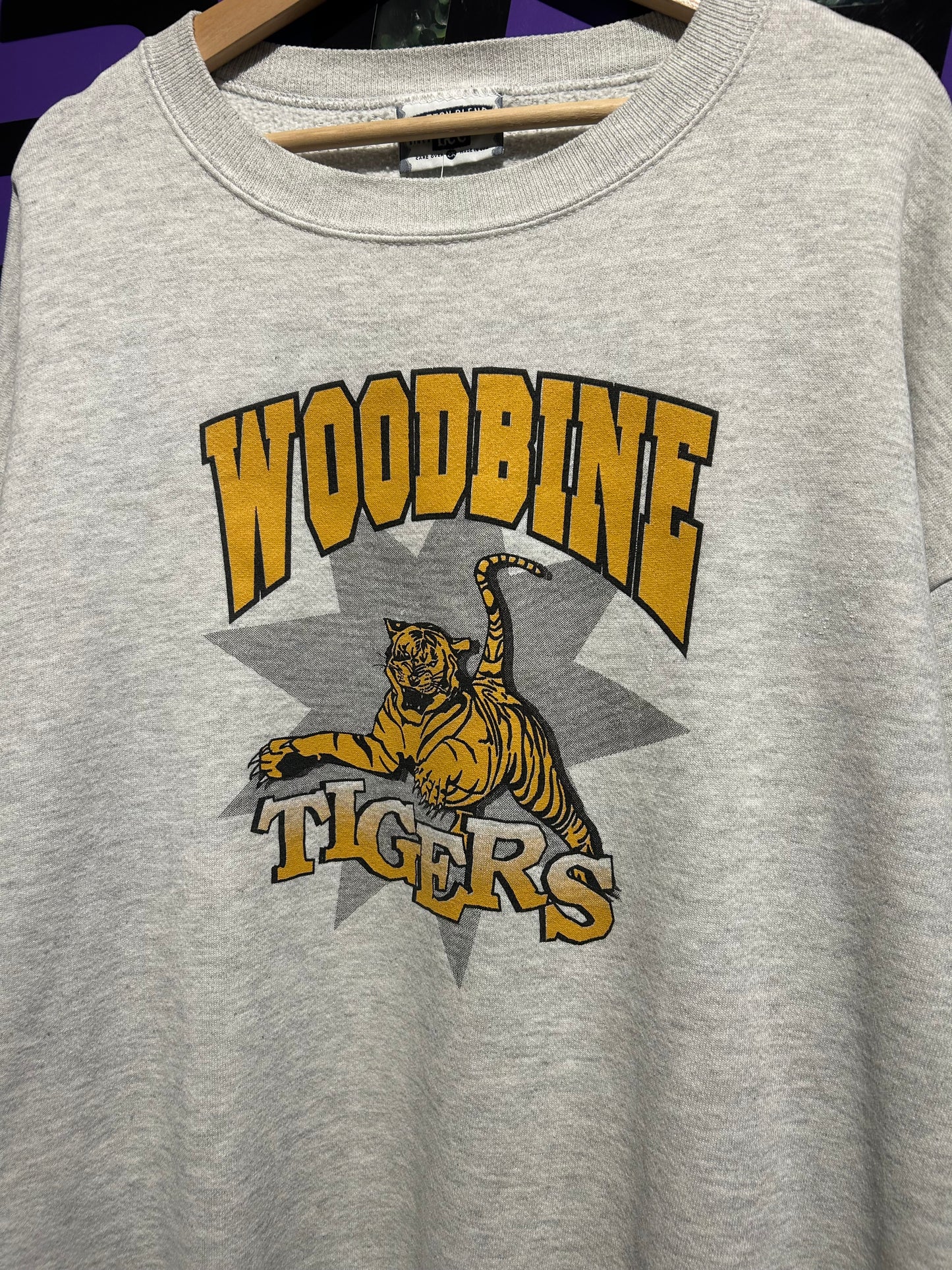 90s Woodbine Tigers Crewneck. Size XL/XXL