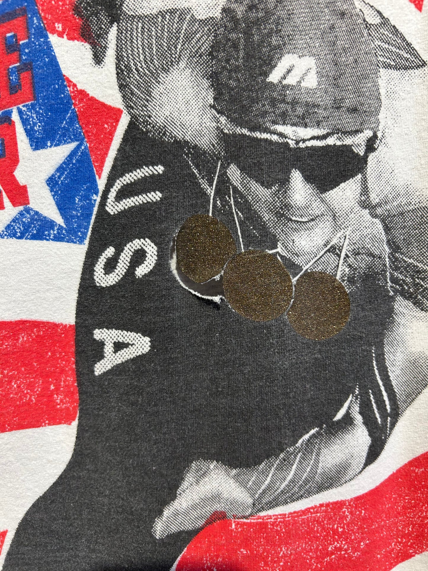 1994 USA Olympics Bonnie Blair Speed Skating AOP T-Shirt. Size L/XL