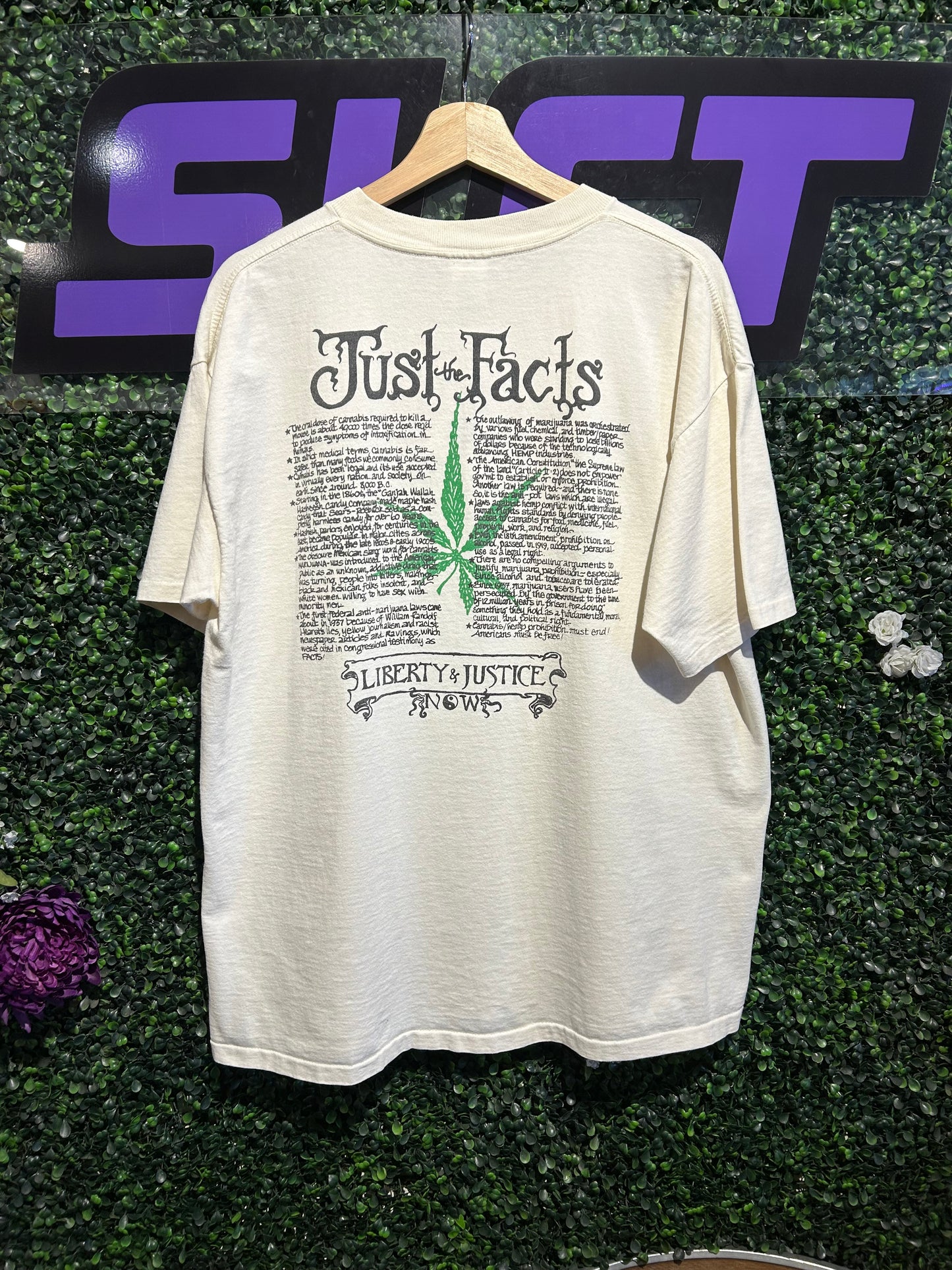 90s Why Am I A Criminal? Marijuana Prohibition T-Shirt. Size XL