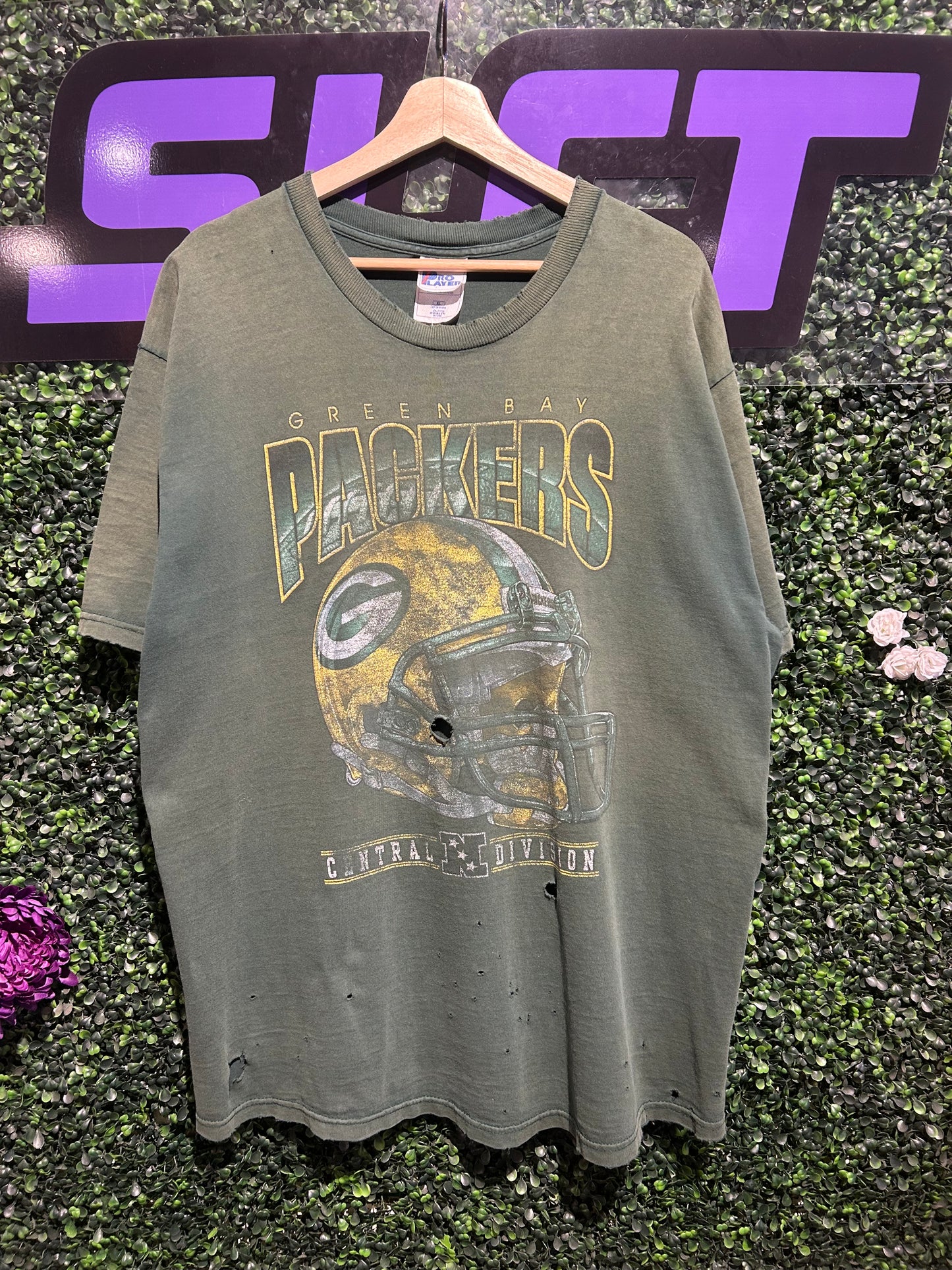90s Green Bay Packers Pro Player T-Shirt. Size XL