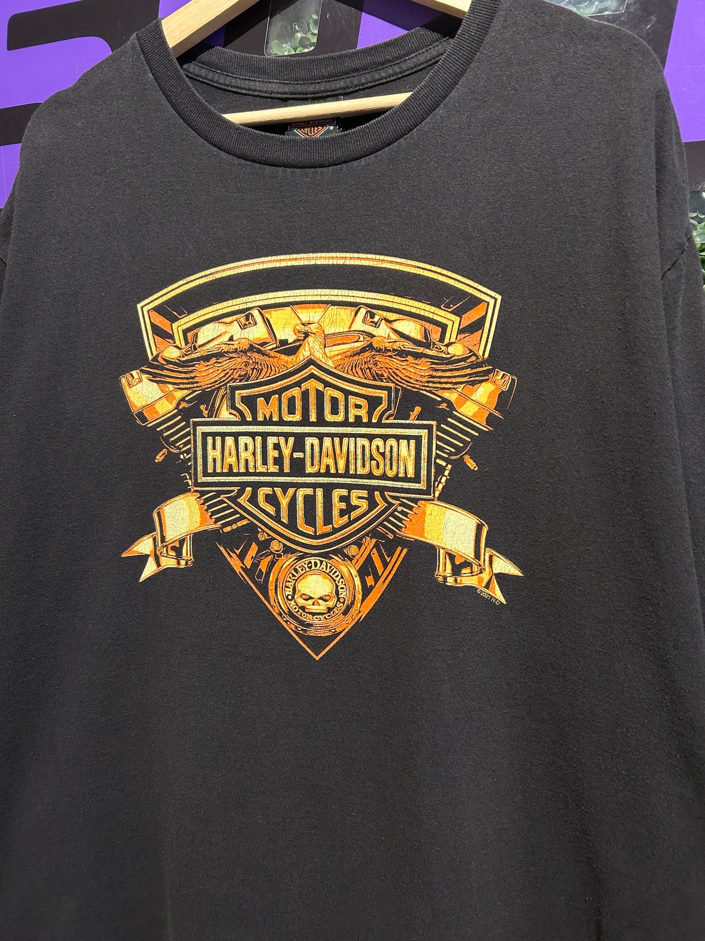 00s Harley Davidson Mile High T-Shirt. Size XL