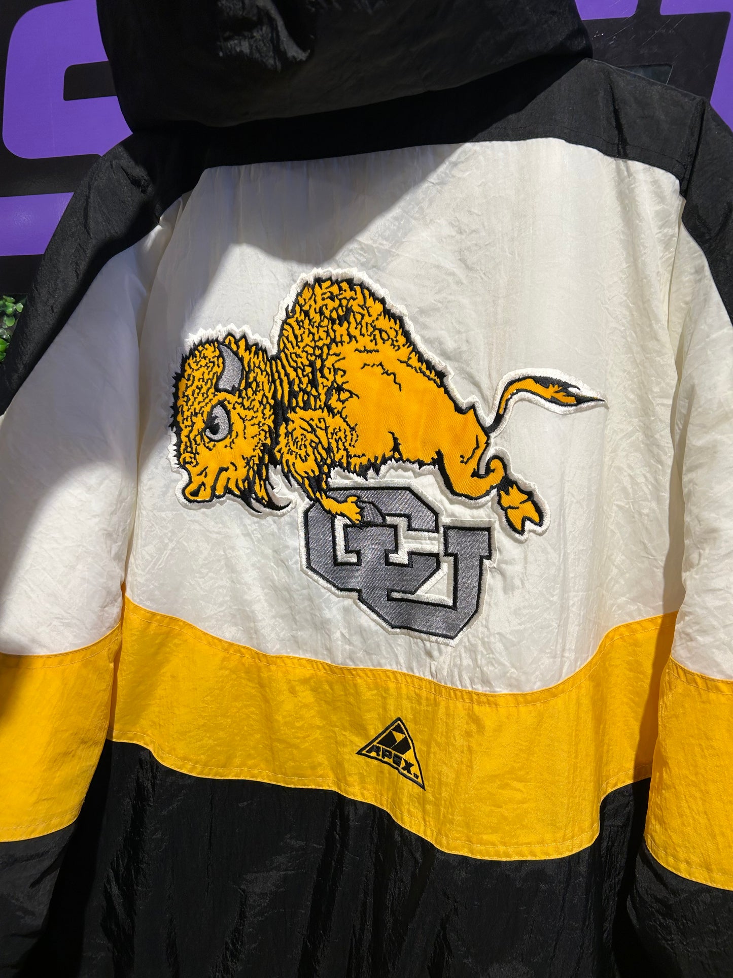 90s Colorado Buffaloes Apex One Puffer Jacket. Size XL