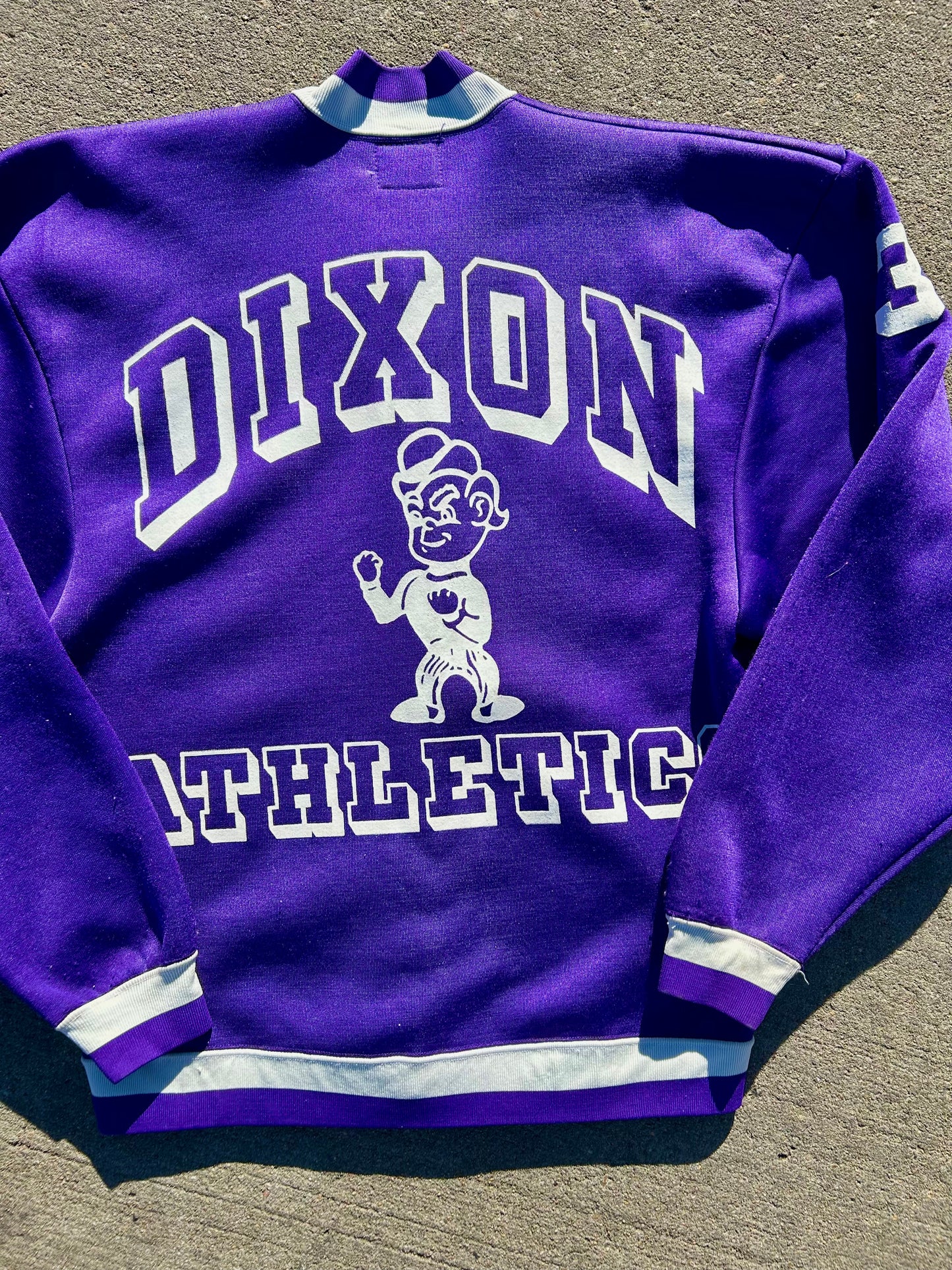 60s Champion Dixon Athletics Zip-Up Sweatshirt. Size M/L