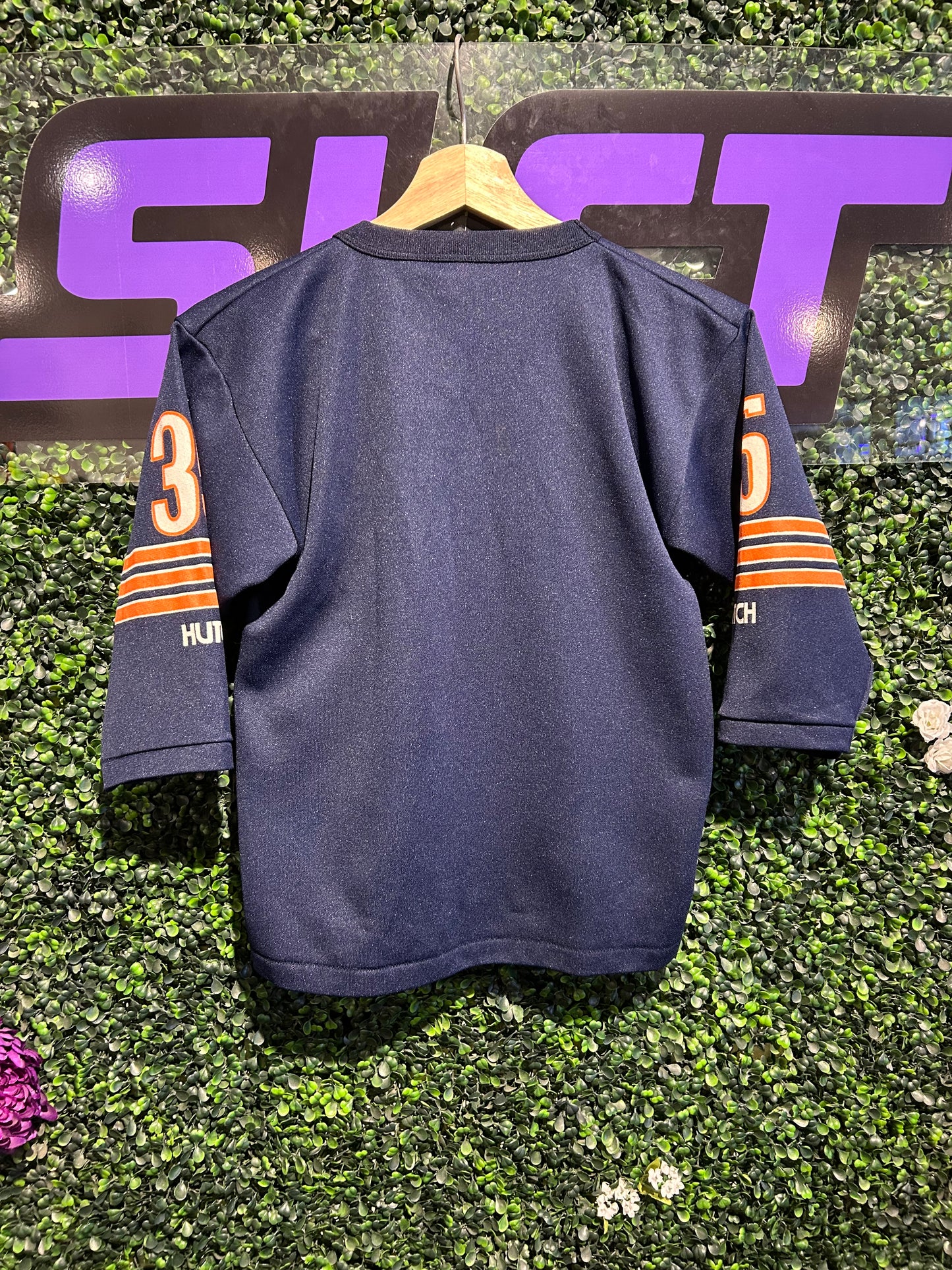 80s Chicago Bears #35 3/4 Sleeve Jersey. Size XS/S