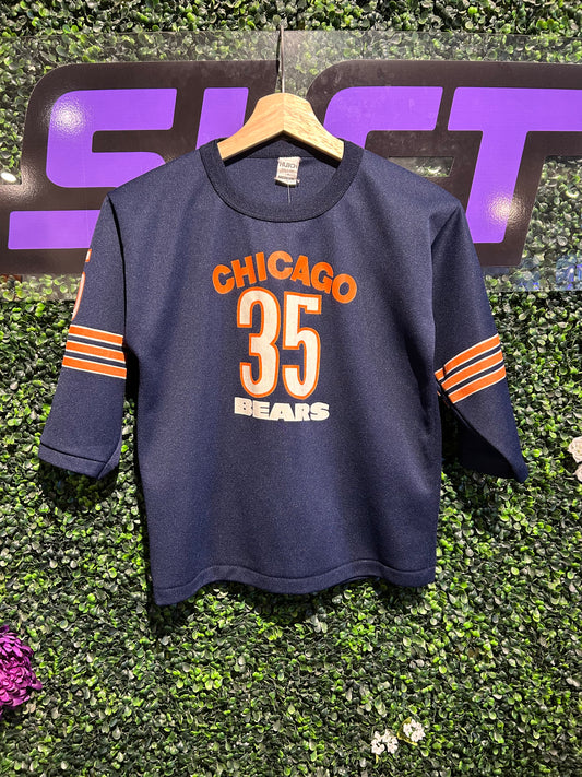 80s Chicago Bears #35 3/4 Sleeve Jersey. Size XS/S