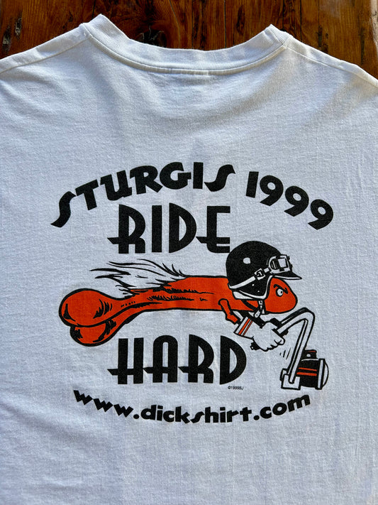 1999 Sturgis Ride Hard Edition Biker T-Shirt. Size XL