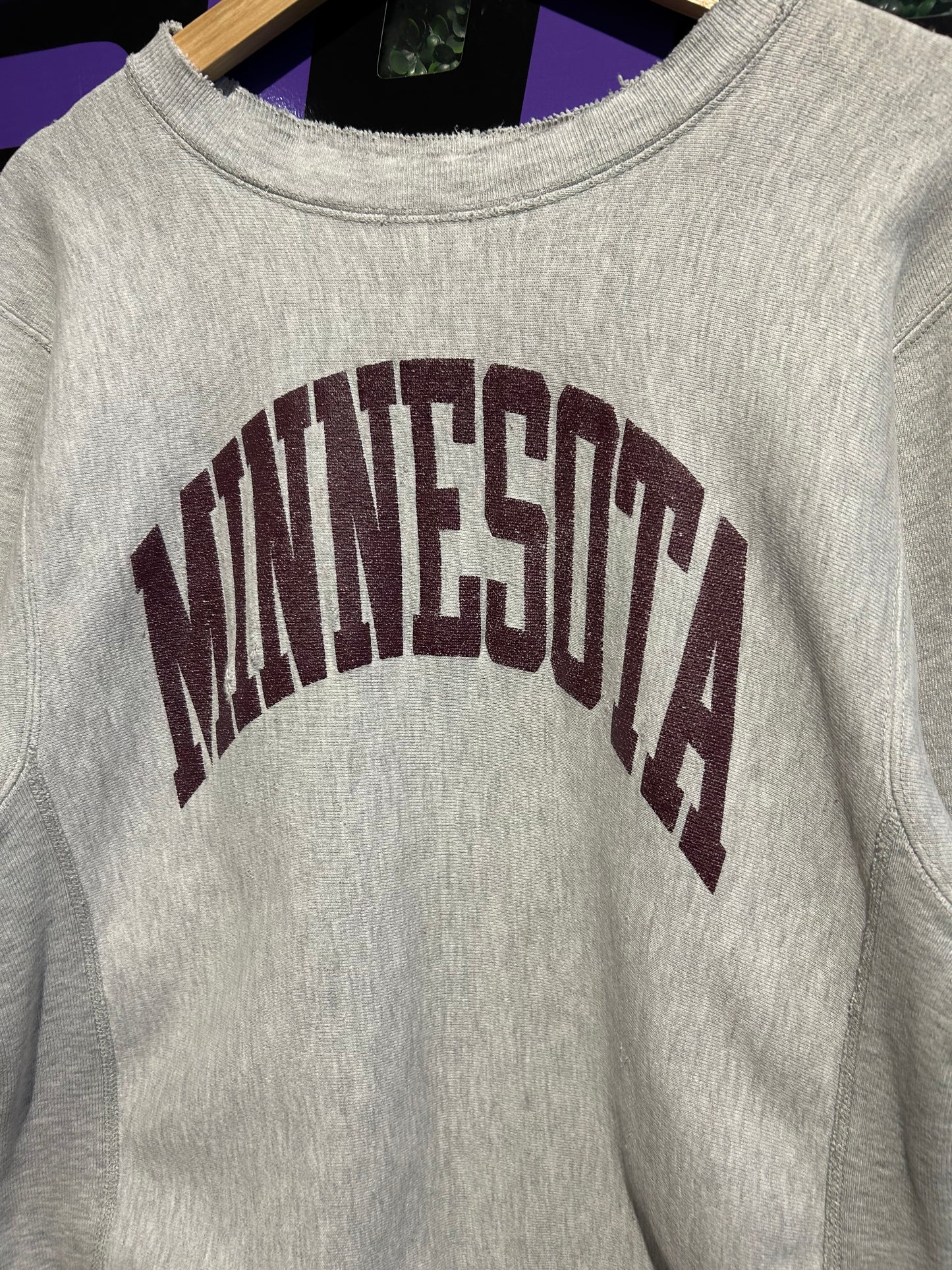 80s Minnesota Champion Reverse-Weave Crewneck. Size M/L