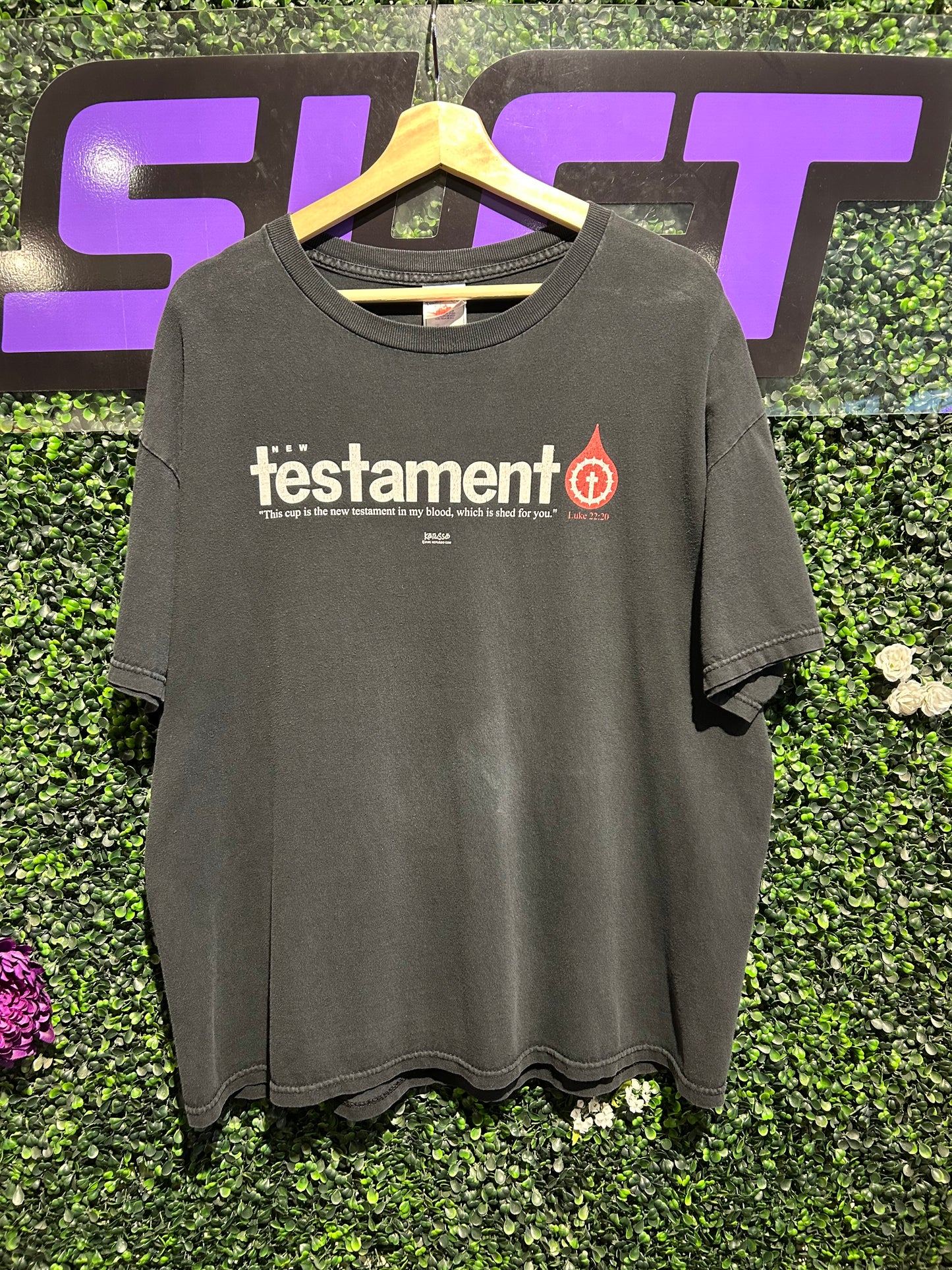 00s New Testament Religious Element Parody T-Shirt. Size L/XL