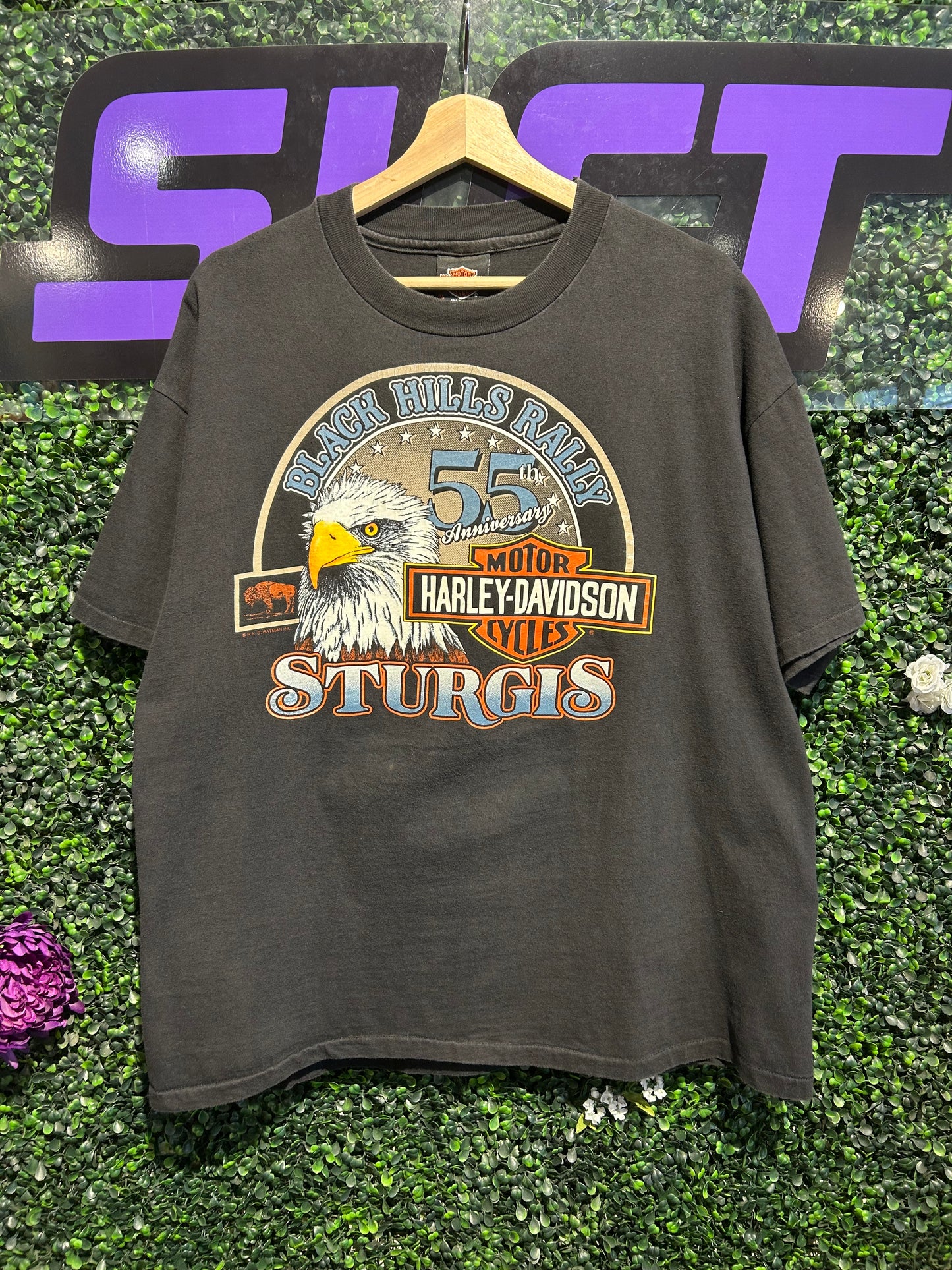 1995 Harley Davidson Sturgis Black Hills Rally T-Shirt. Size XL