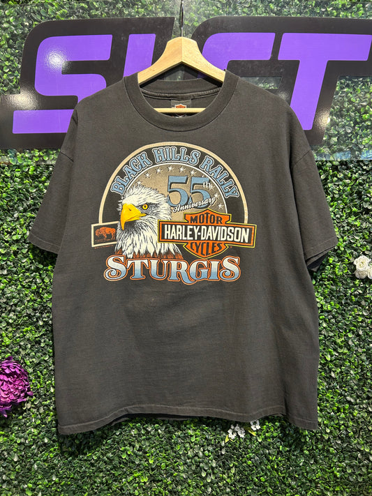 1995 Harley Davidson Sturgis Black Hills Rally T-Shirt. Size XL
