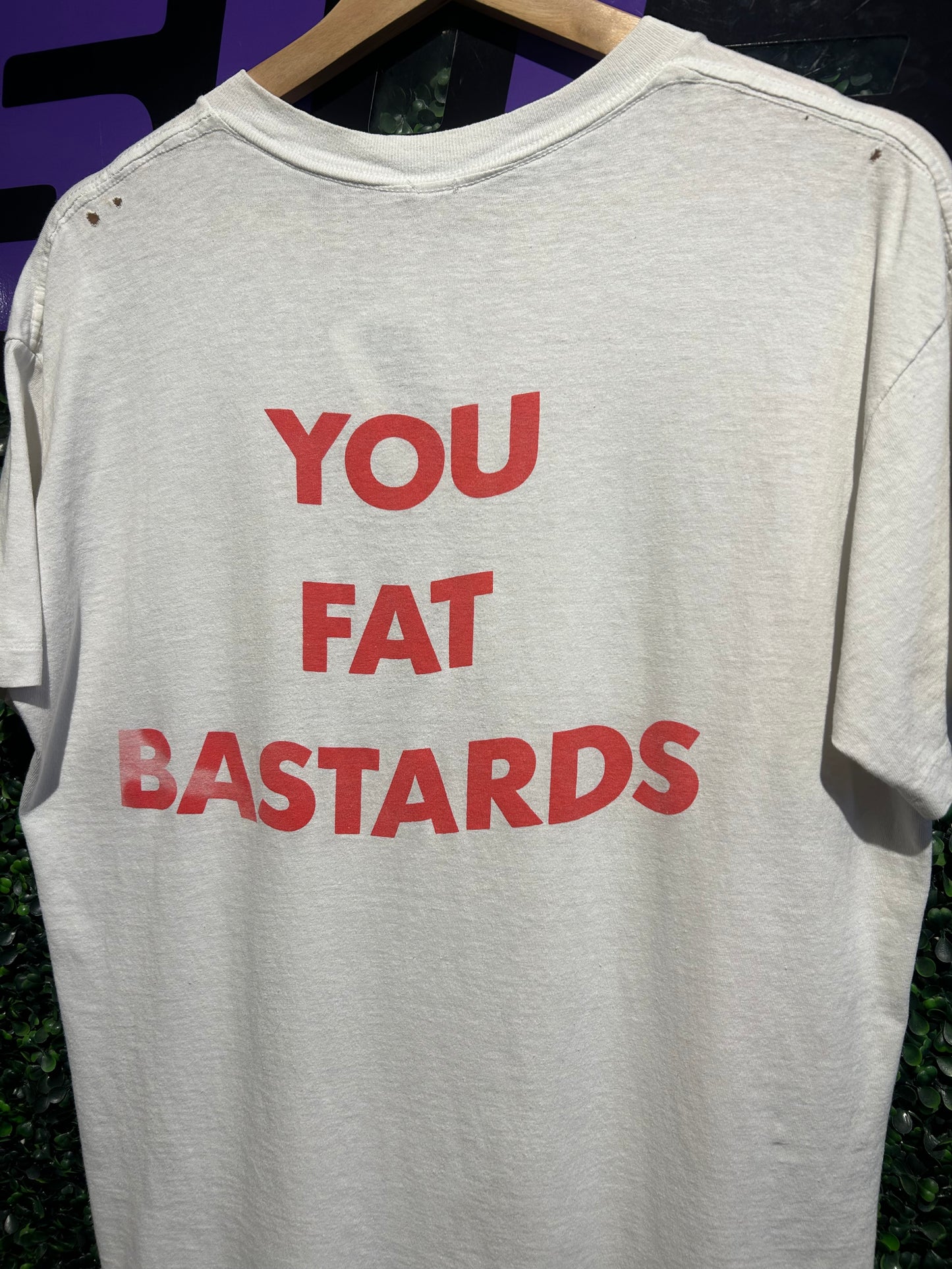 1990 Faith No More ‘You Fat Bastards’ T-Shirt. Size M/L