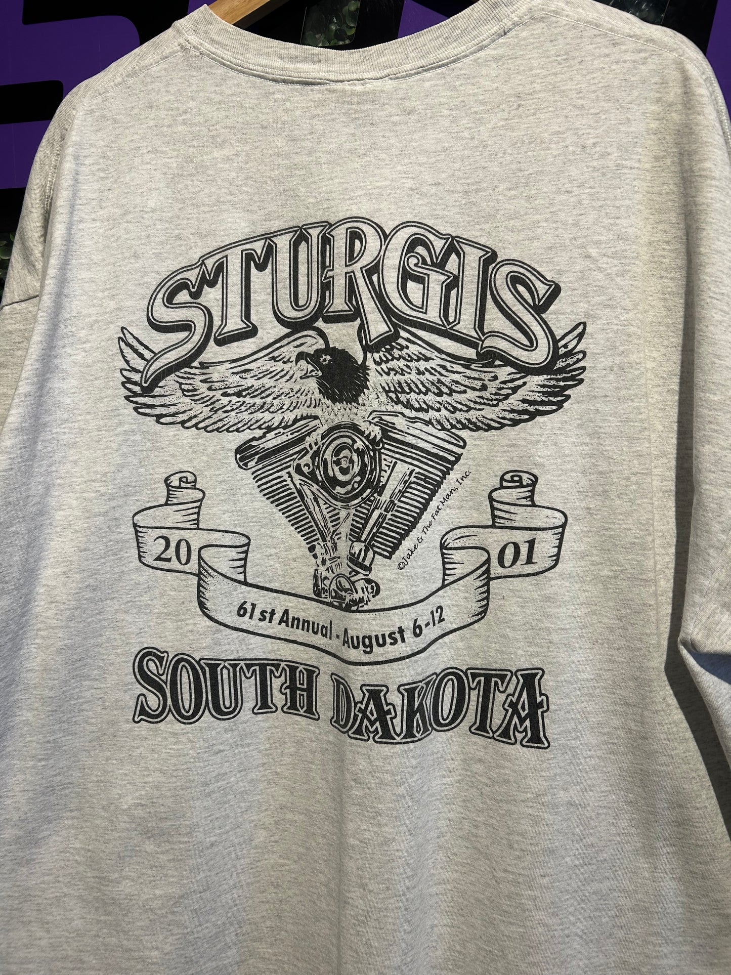 2001 Sturgis Biker Rally Week T-Shirt. Size XXL