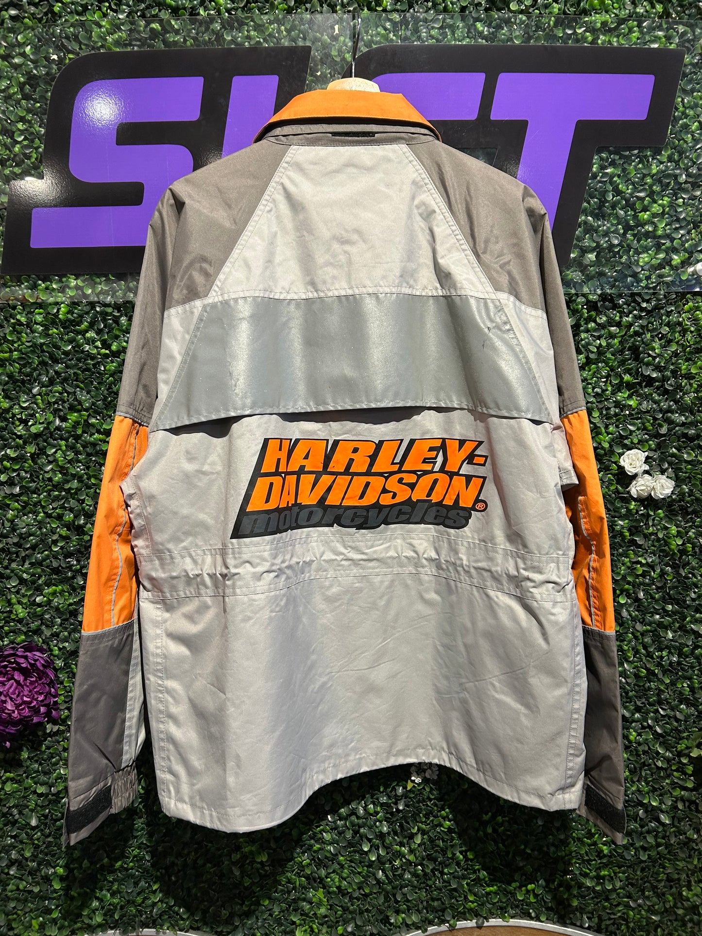 Vintage Harley Davidson Shell Jacket. Size Large