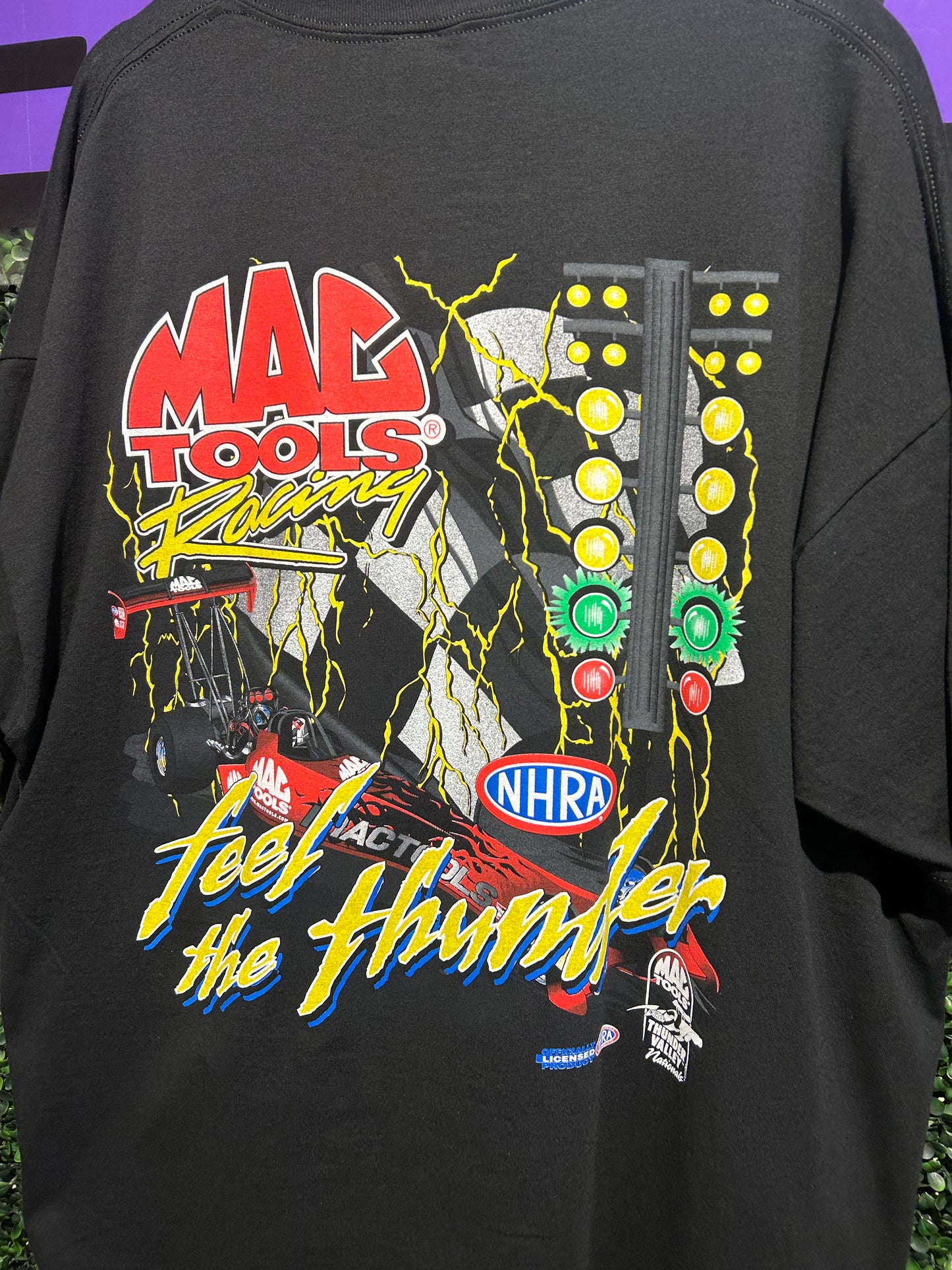 2000 NHRA Electrifying Mac Tools Racing T-Shirt. Size XXL