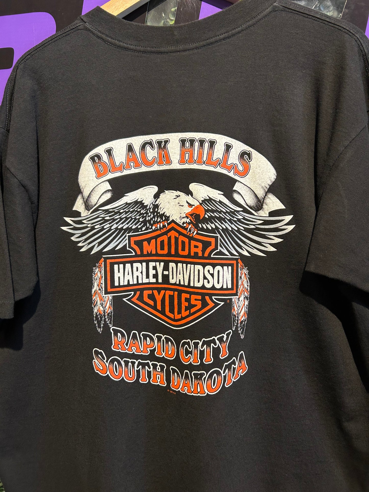 1996 Harley Davidson Born Wild Eagle T-Shirt. Size XL