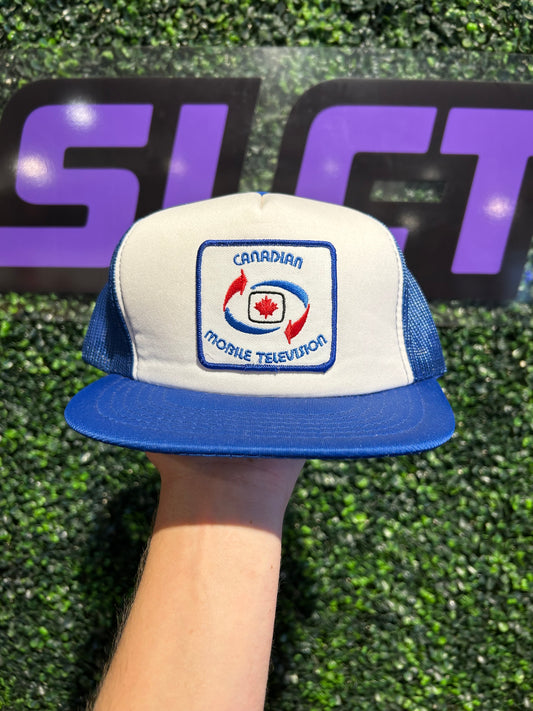 Vintage Canadian Mobile Television Trucker Hat