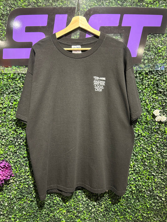 Vintage Motley Crue & Scorpions Maximum Rock Tour Local Crew T-Shirt. Size XL