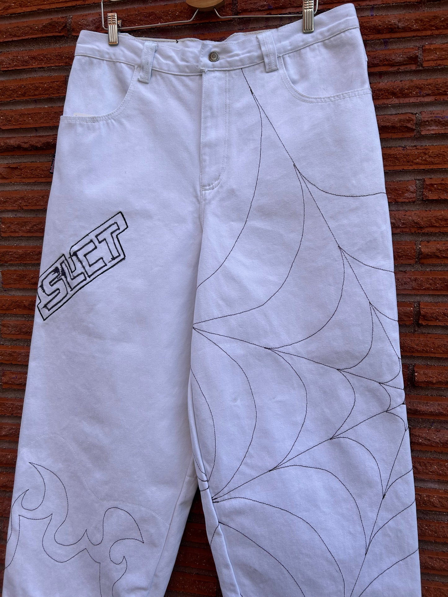 SLCT x LOKOL Reworked 90s Interstate Baggies. 37” x 31”