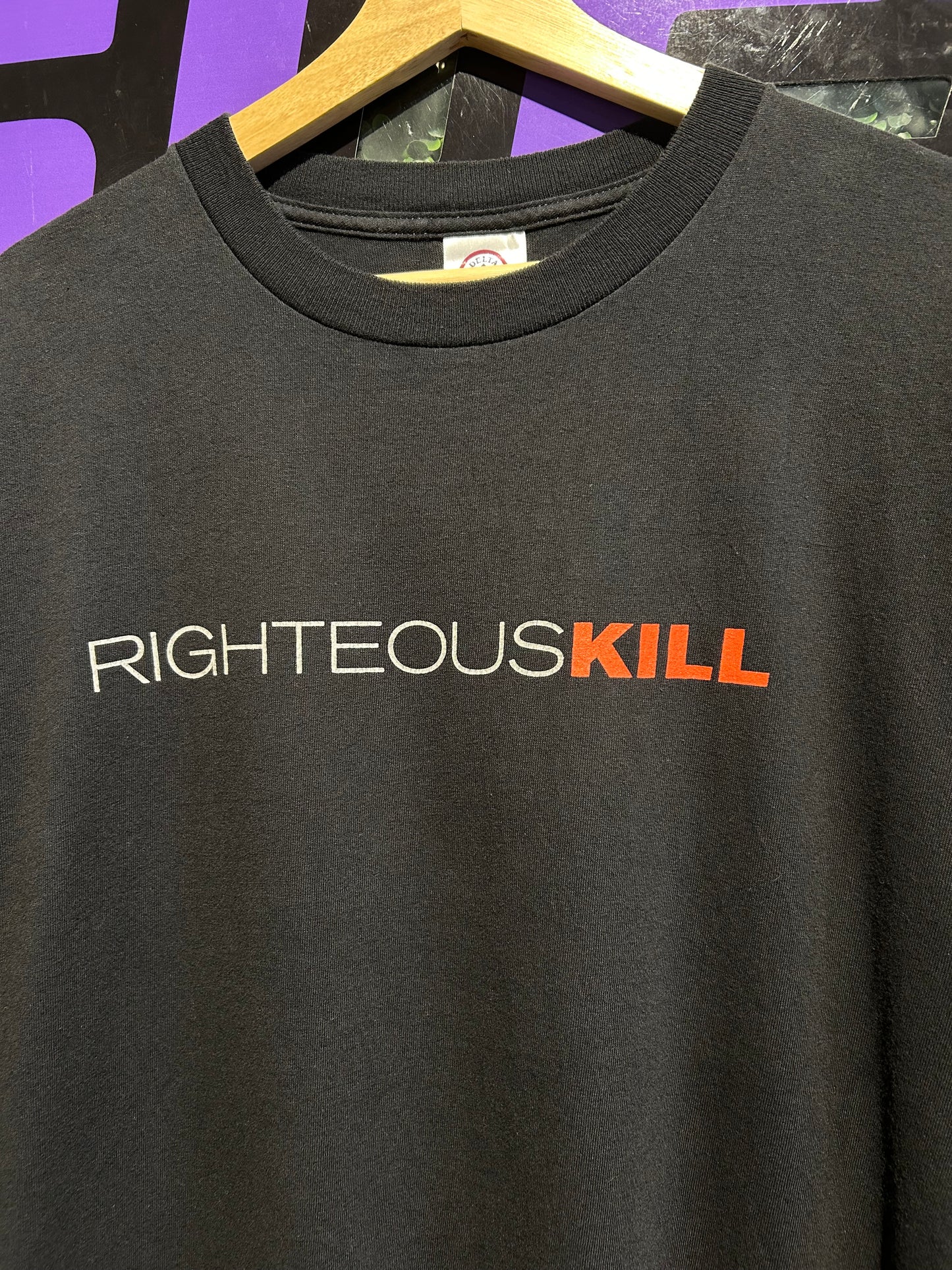 2008 Righteous Kill Movie-Promo T-Shirt. Size Large