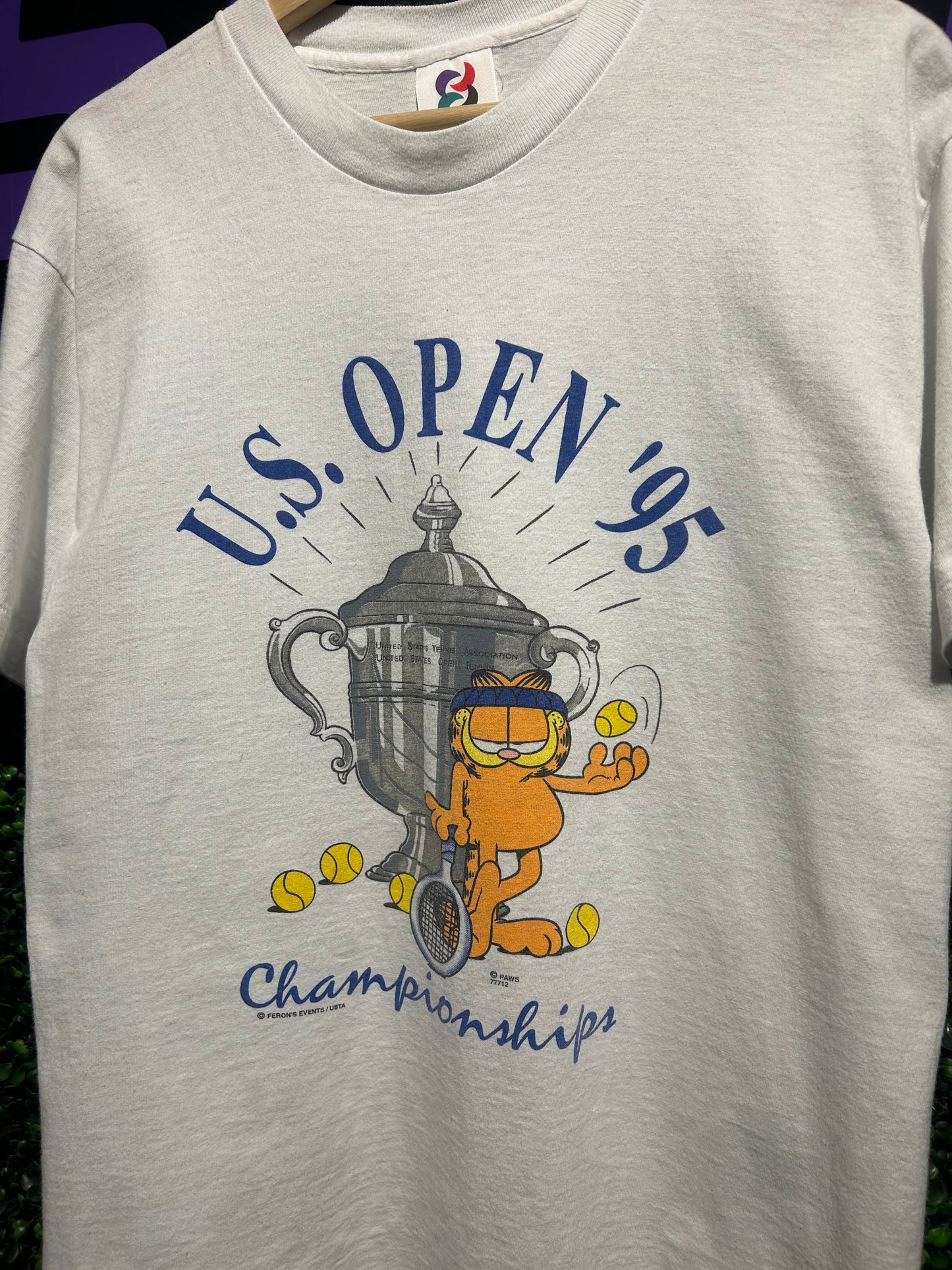 1995 U.S. Open Garfield T-Shirt. Size Medium