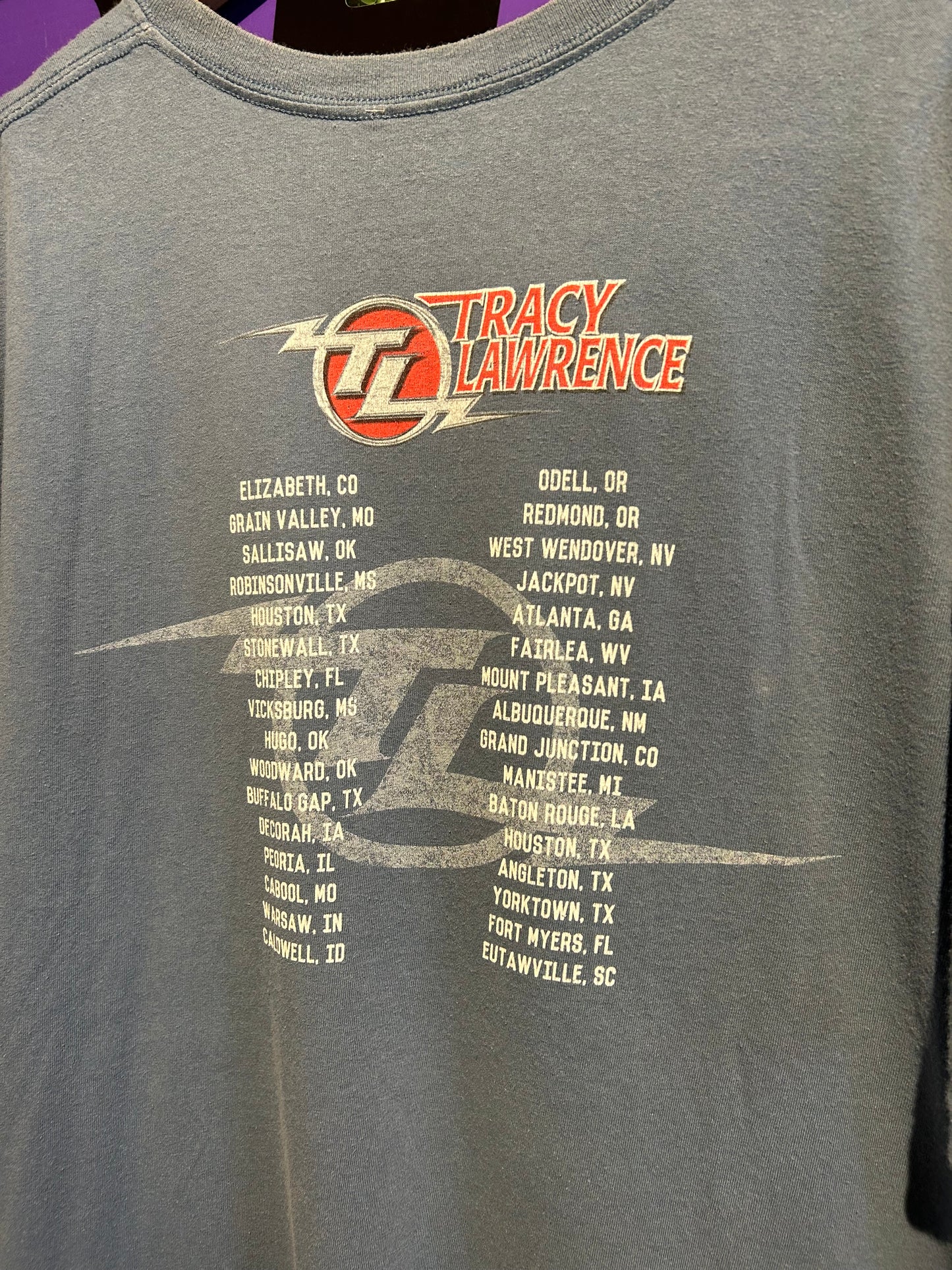 00s Tracy Lawrence Tour T-Shirt. Size XL