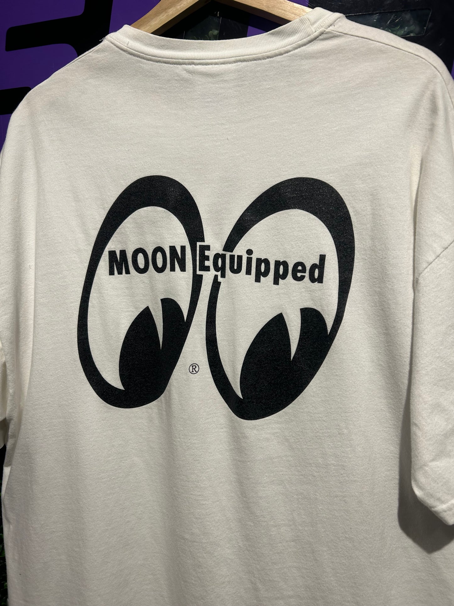 90s Moon Eyes Auto Equipment T-Shirt. Size XL
