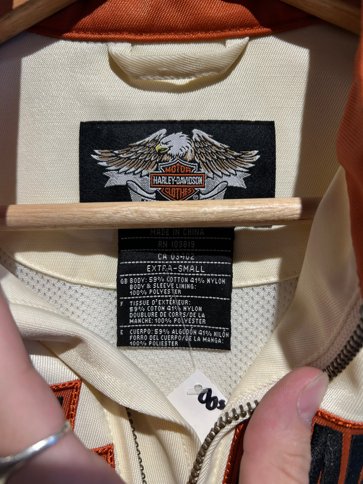 00s Harley Davidson Zip-Up Jacket. Size XS/S