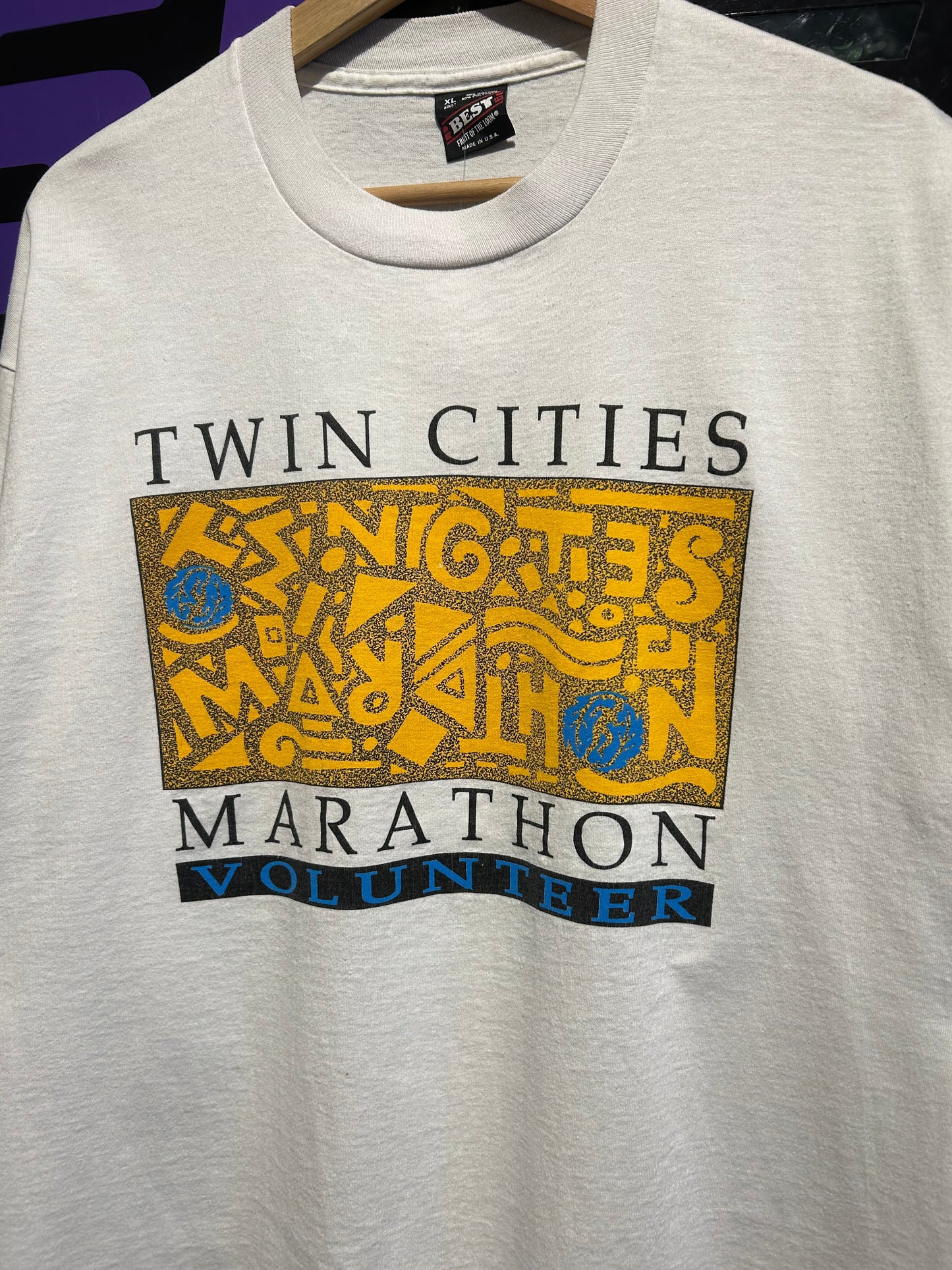 90s Twin Cities Marathon T-Shirt. Size L/XL