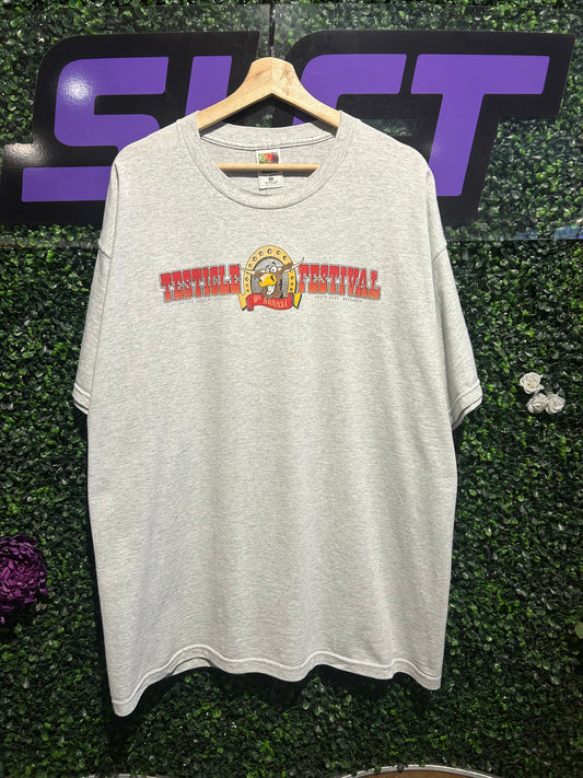 2001 Testicle Festival T-Shirt. Size XL