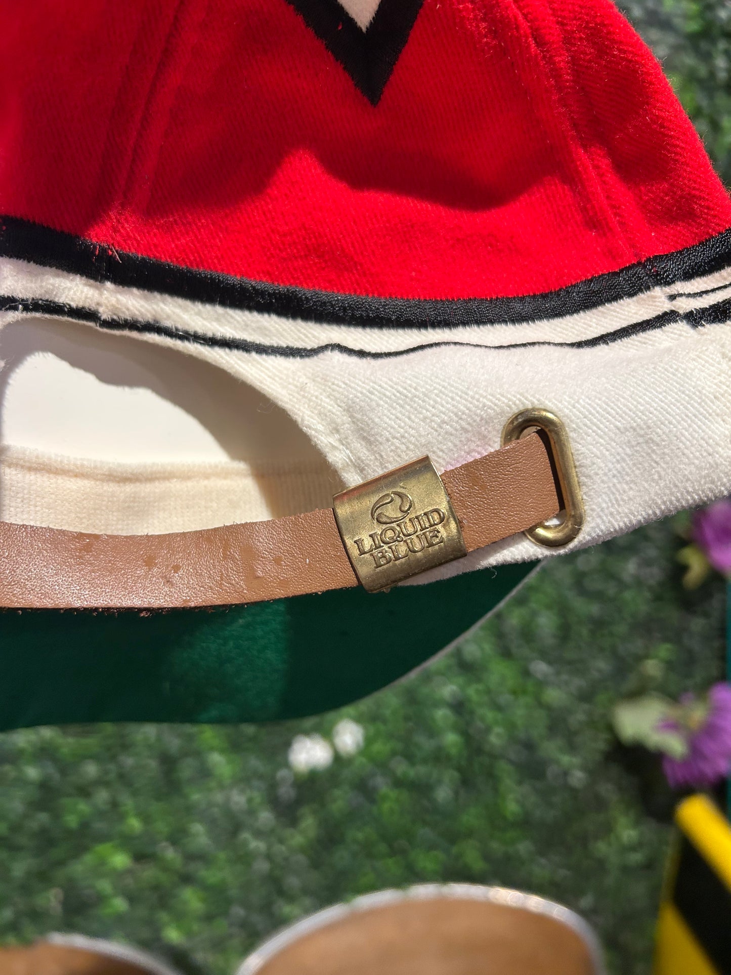 1996 Grateful Dead Liquid Blue Steal Your Face Strap-Back Hat