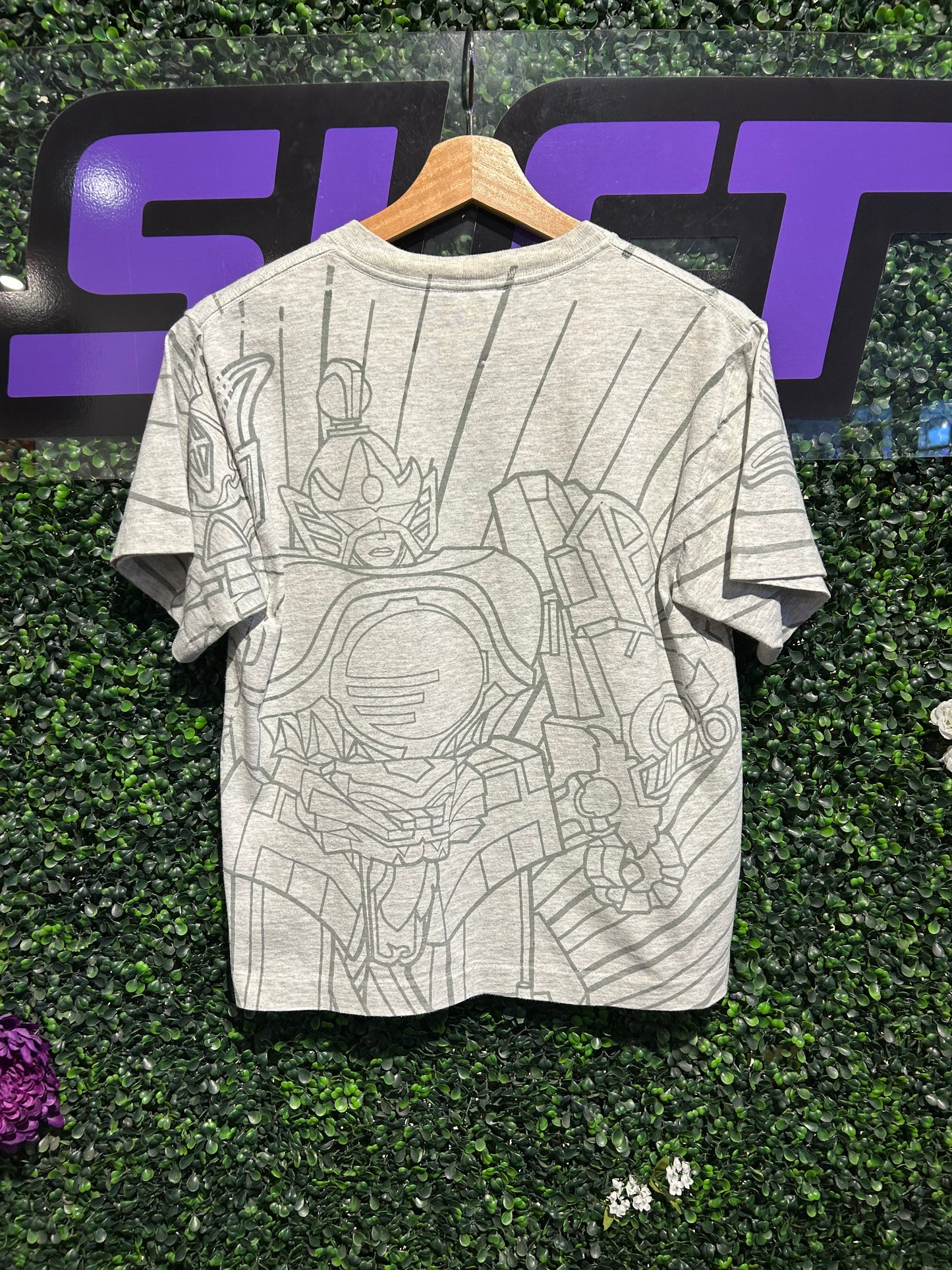 1995 Power Rangers AOP T-Shirt. Size Small