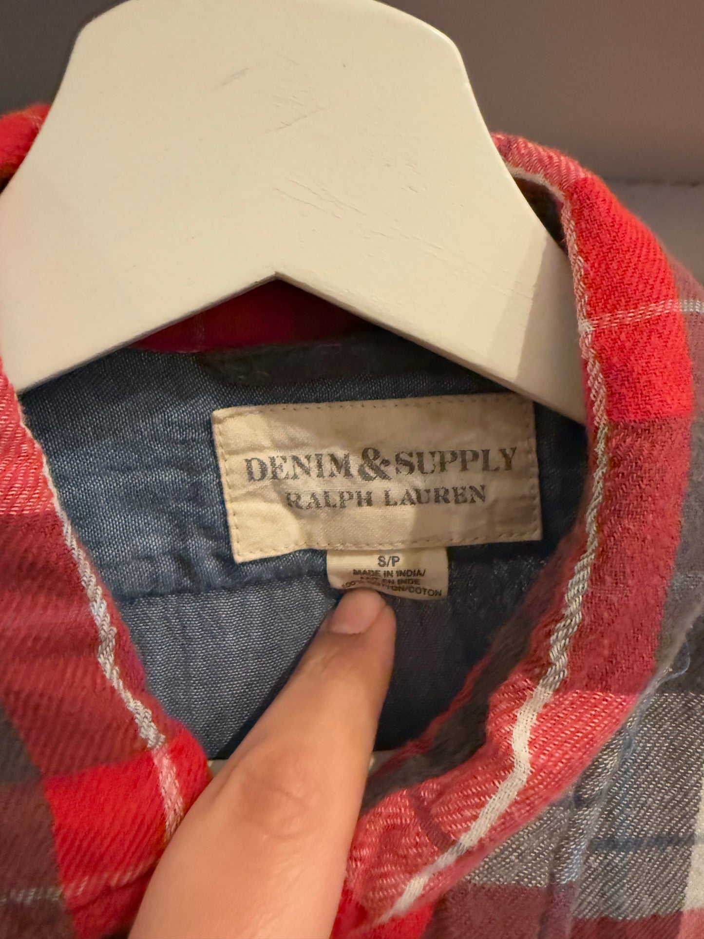 Ralph Lauren Denim and Supply Flannel Size Small