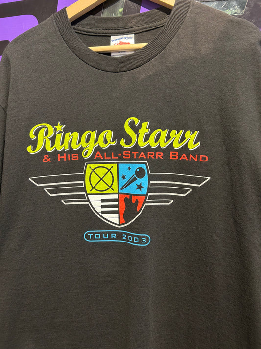 2003 Ringo Starr & His All-Star Band Tour T-Shirt. Size Large