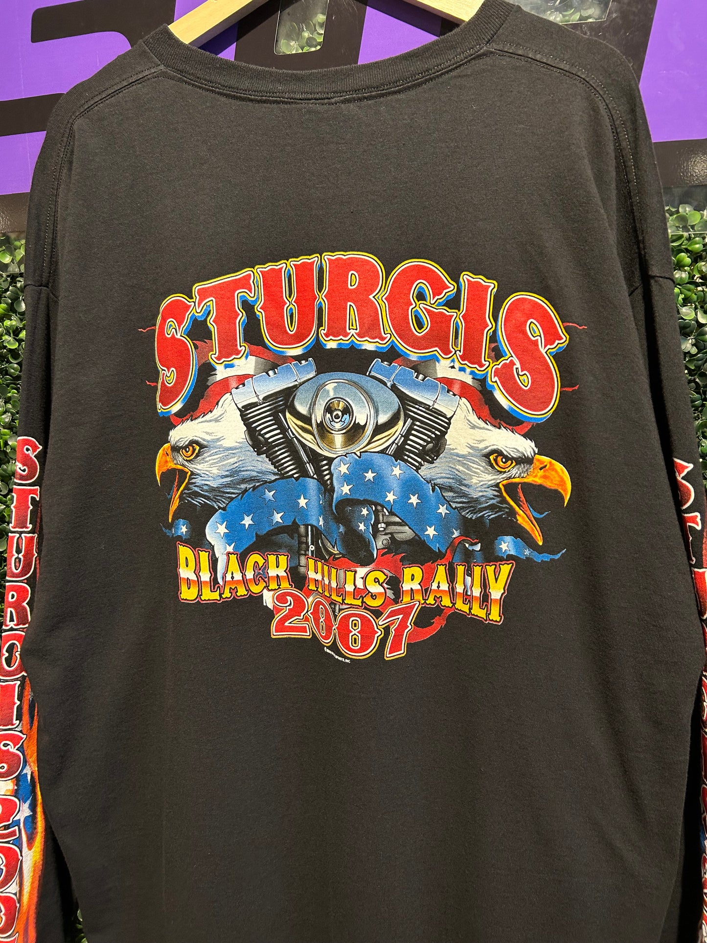 2007 Sturgis Black Hills Rally LS Shirt. Size XXL