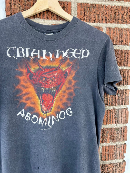 1982 Uriah Heep Abominog Tour T-Shirt. Size S/M