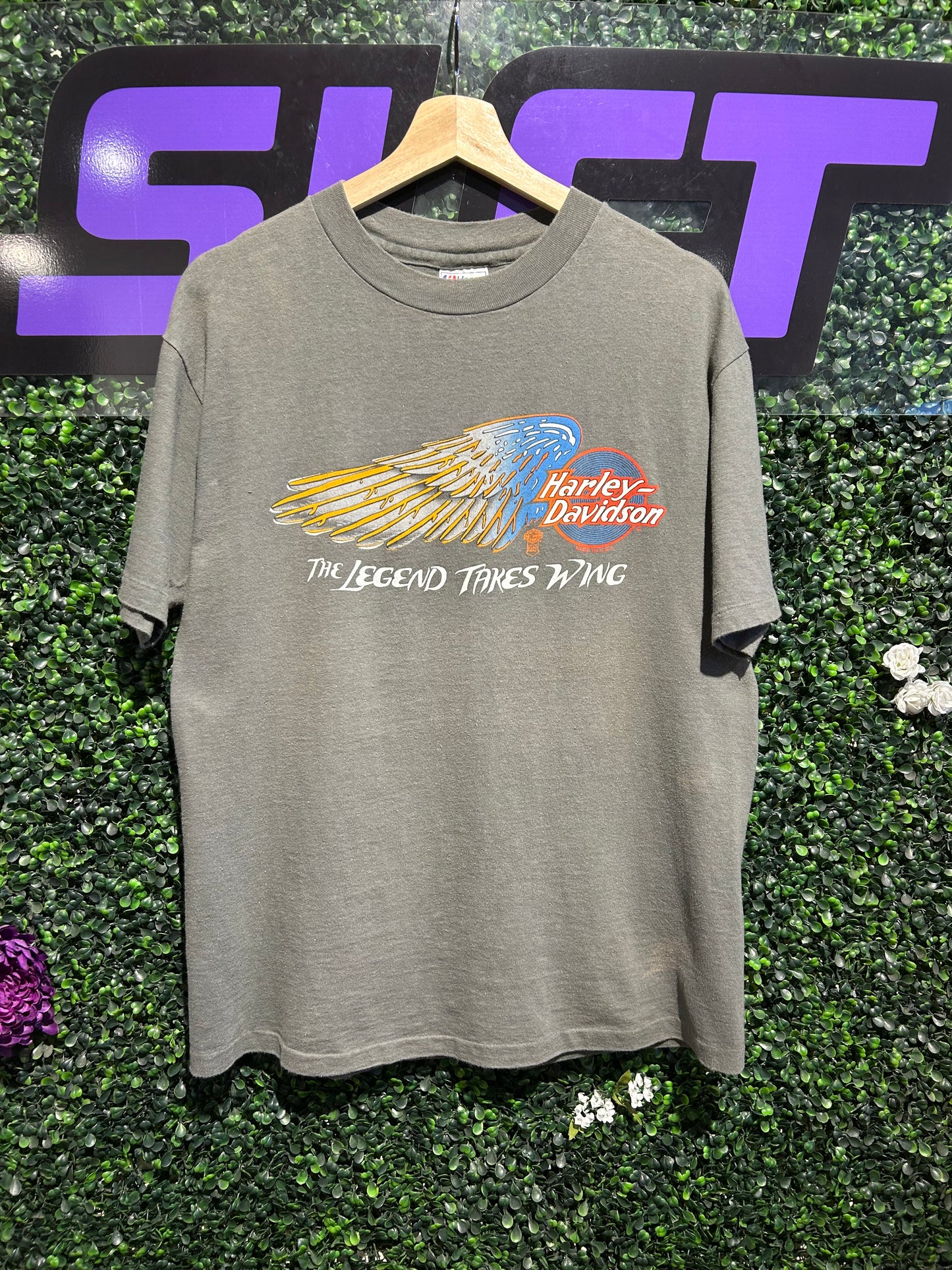 80s Harley Davidson “The Legend Takes Wing” T-Shirt. Size Large
