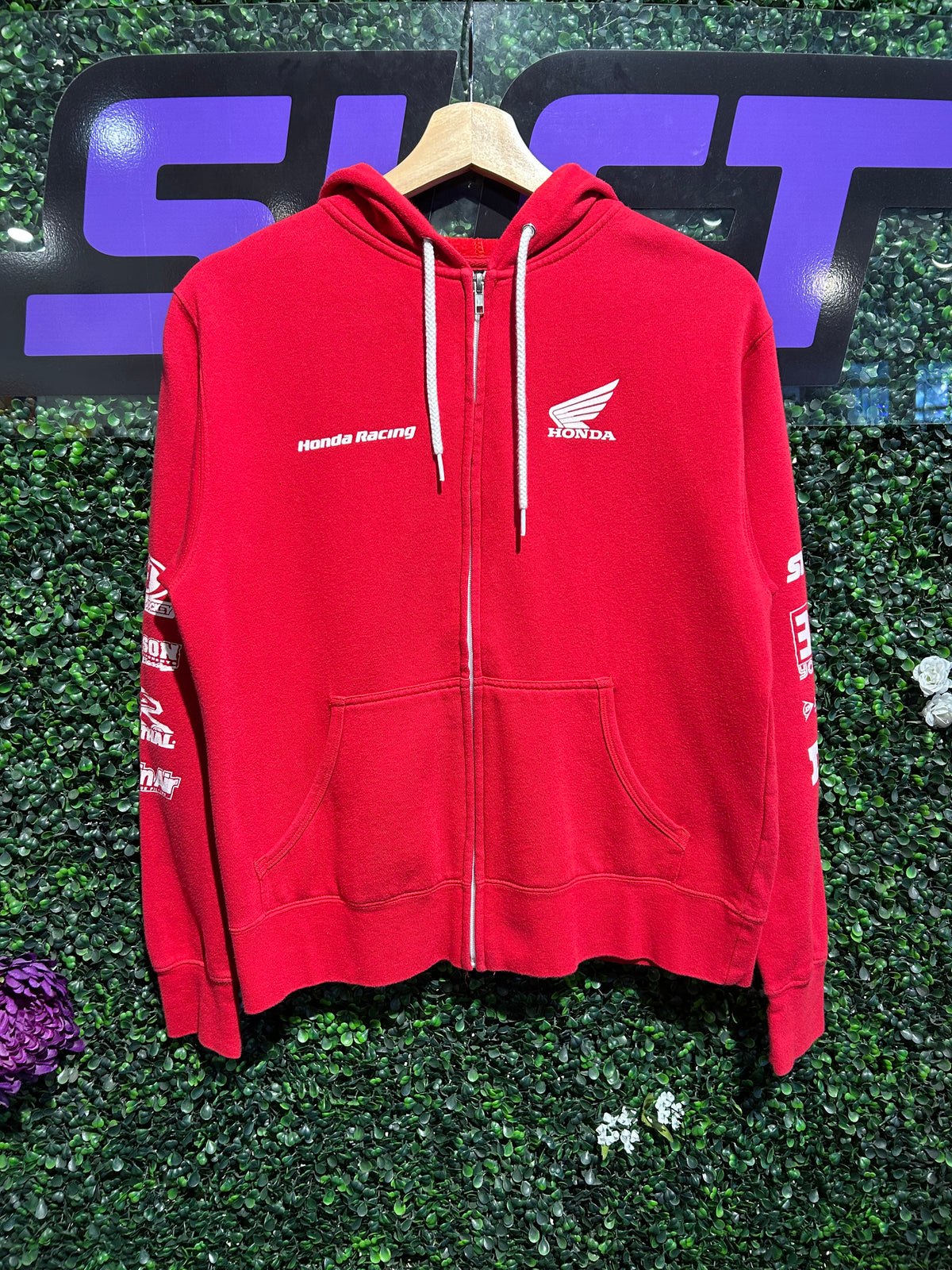 00s Honda Racing Zip-Up Hoodie. Size Small